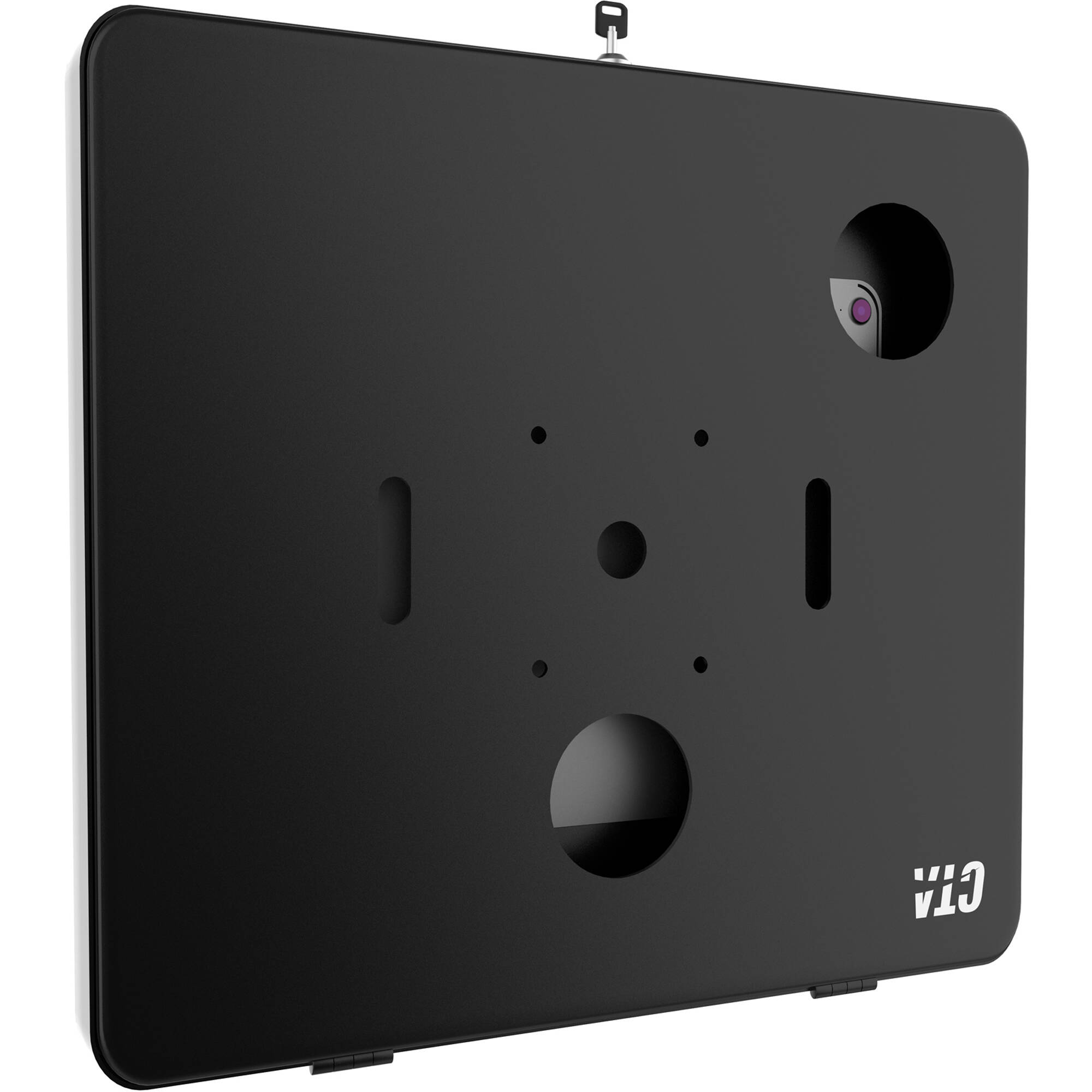 CTA Digital premium large locking wall mount in black for iPad Pro 12.9 and Surface Pro — view 12
