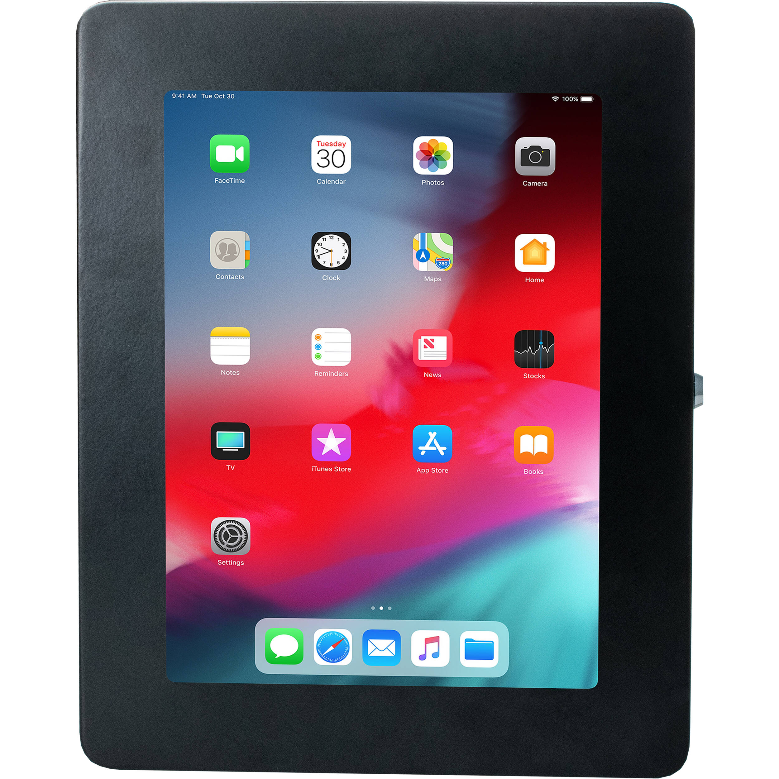 CTA Digital premium large locking wall mount in black for iPad Pro 12.9 and Surface Pro — view 2