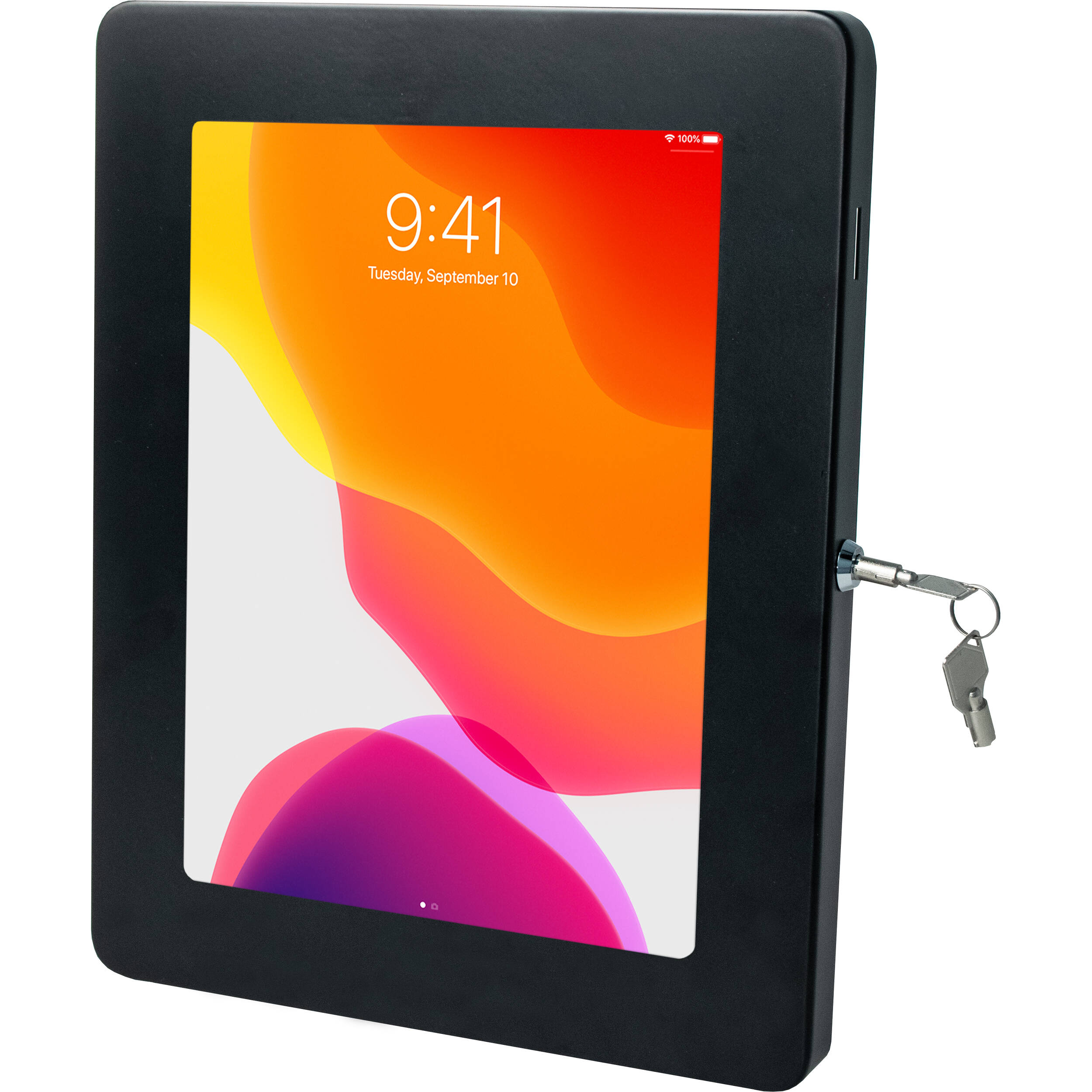 CTA Digital premium large locking wall mount in black for iPad Pro 12.9 and Surface Pro — view 5