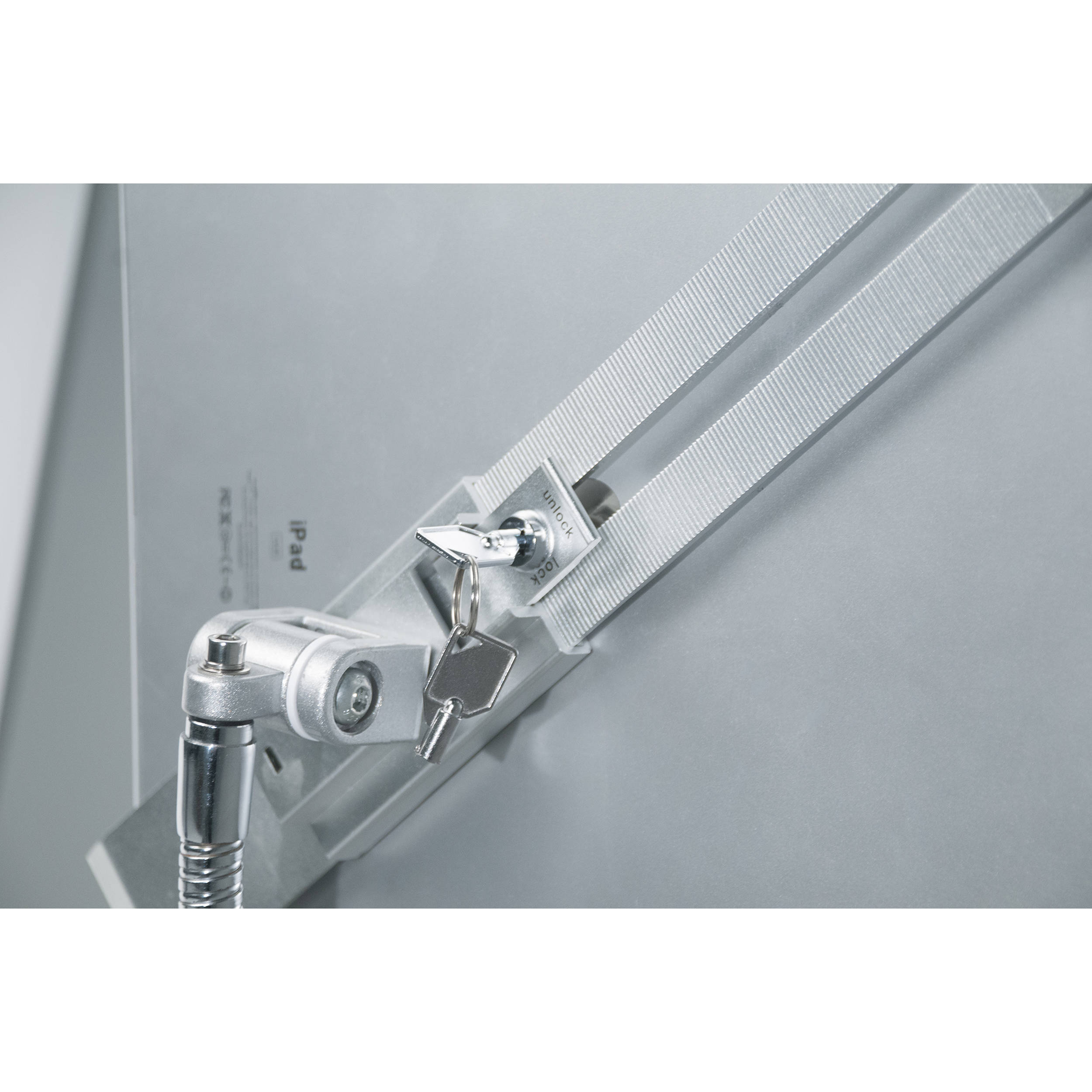 CTA Digital compact security gooseneck floor stand for 7-13 inch tablets with adjustable height and rotation — view 6