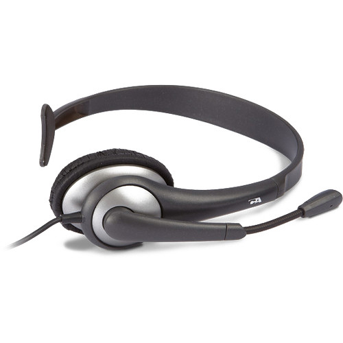 Cyber Acoustics AC-104 wired mono headset with over-the-head design and boom microphone — view 3