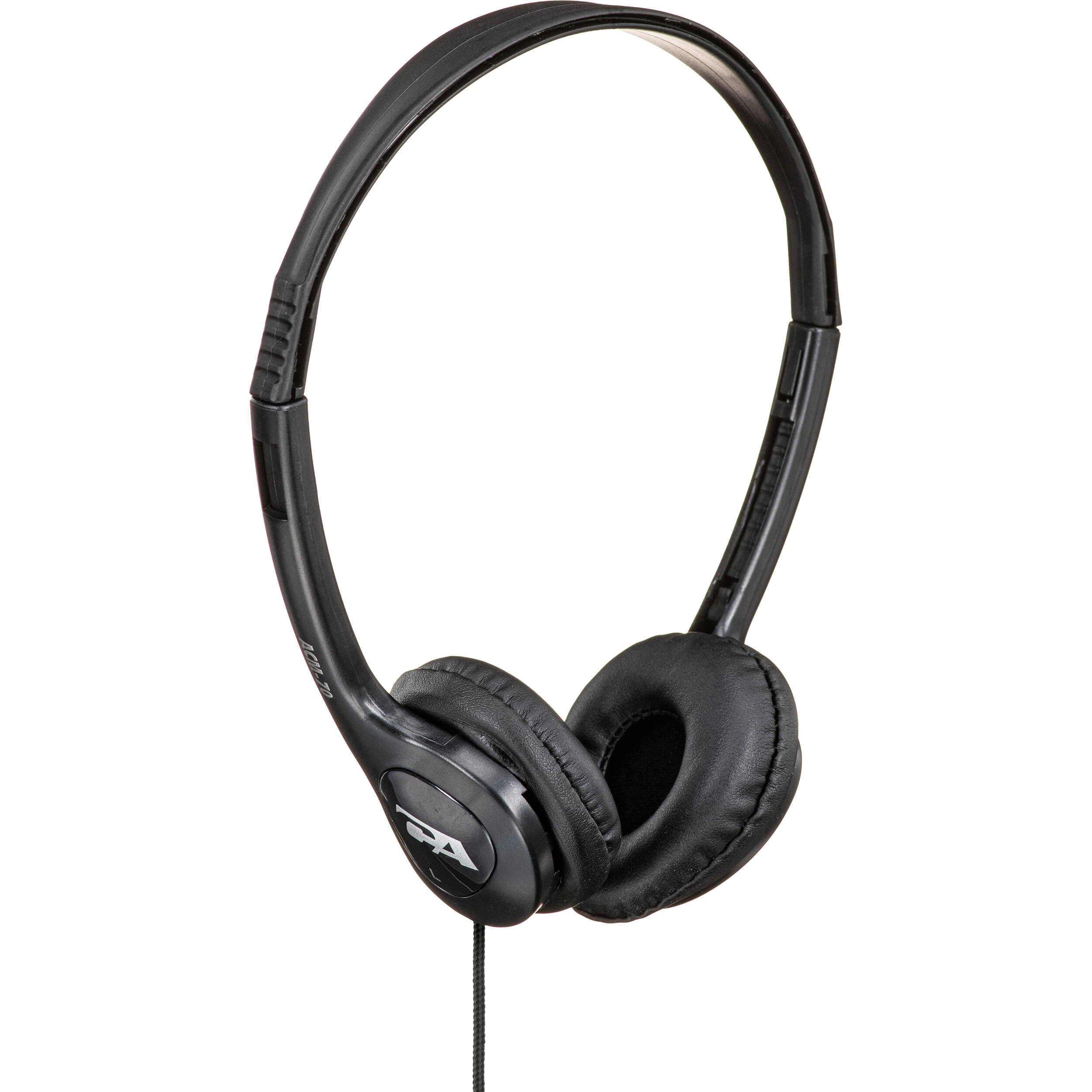 Cyber Acoustics ACM-70B OEM stereo headphones with soft foam earpads — view 2