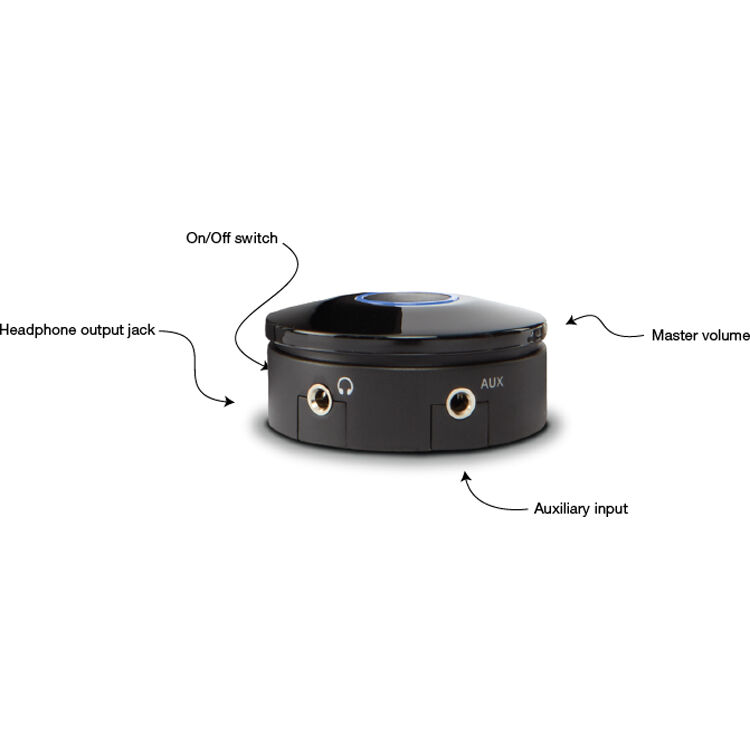 Cyber Acoustics CA-3090 black 3-piece 2.1 desktop speaker system with subwoofer and control pod — view 7