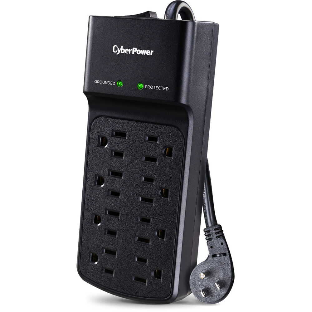 CyberPower B808 surge protector with 8 outlets and 8 ft cord for office power protection — view 4