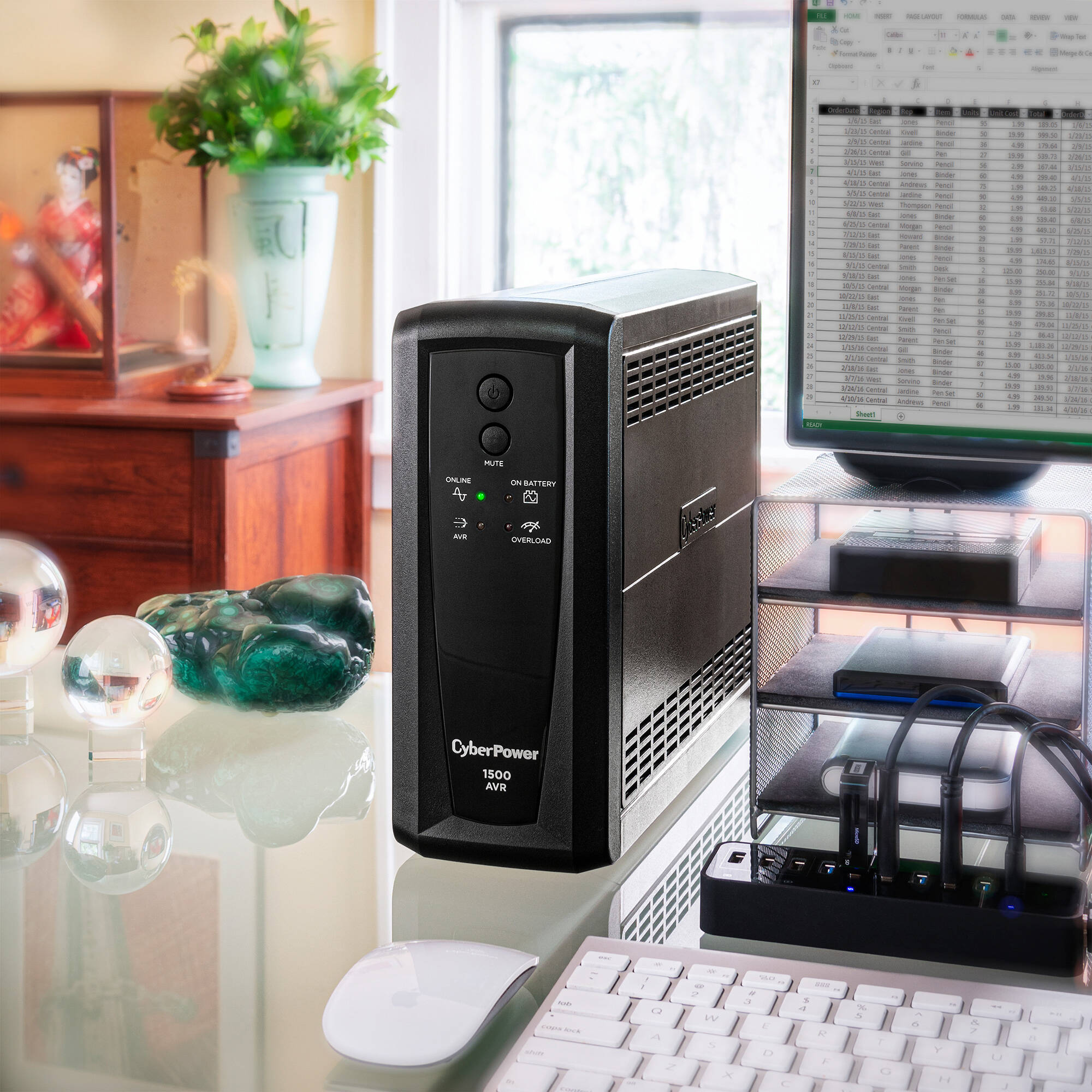 CyberPower CP1500AVRT 1,500 VA 900 W desktop UPS with PowerPanel software — view 7