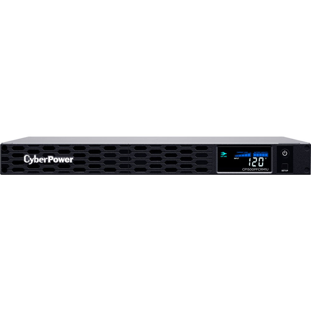 CyberPower CP1500PFCRM1U 1,500 VA 1U rack mount UPS with 6 NEMA 5-15R outlets — view 2
