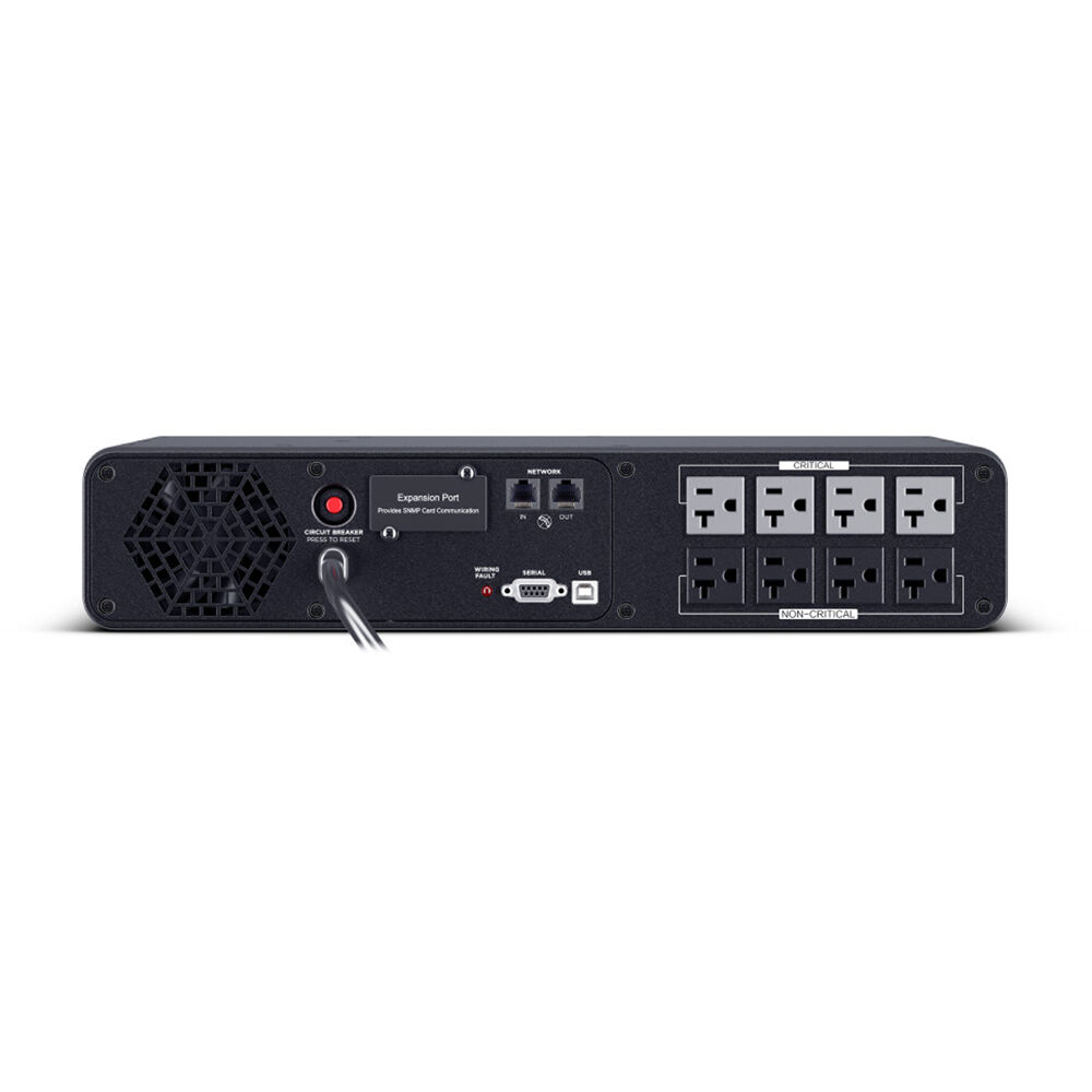 CyberPower CP2000PFCRM2U 2U rack-mount UPS with 8 NEMA 5-20R outlets — view 2
