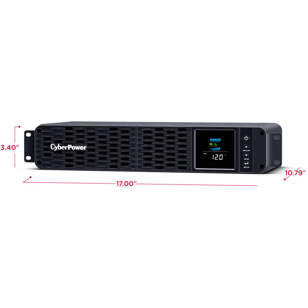 CyberPower CP2000PFCRM2U 2U rack-mount UPS with 8 NEMA 5-20R outlets — view 9