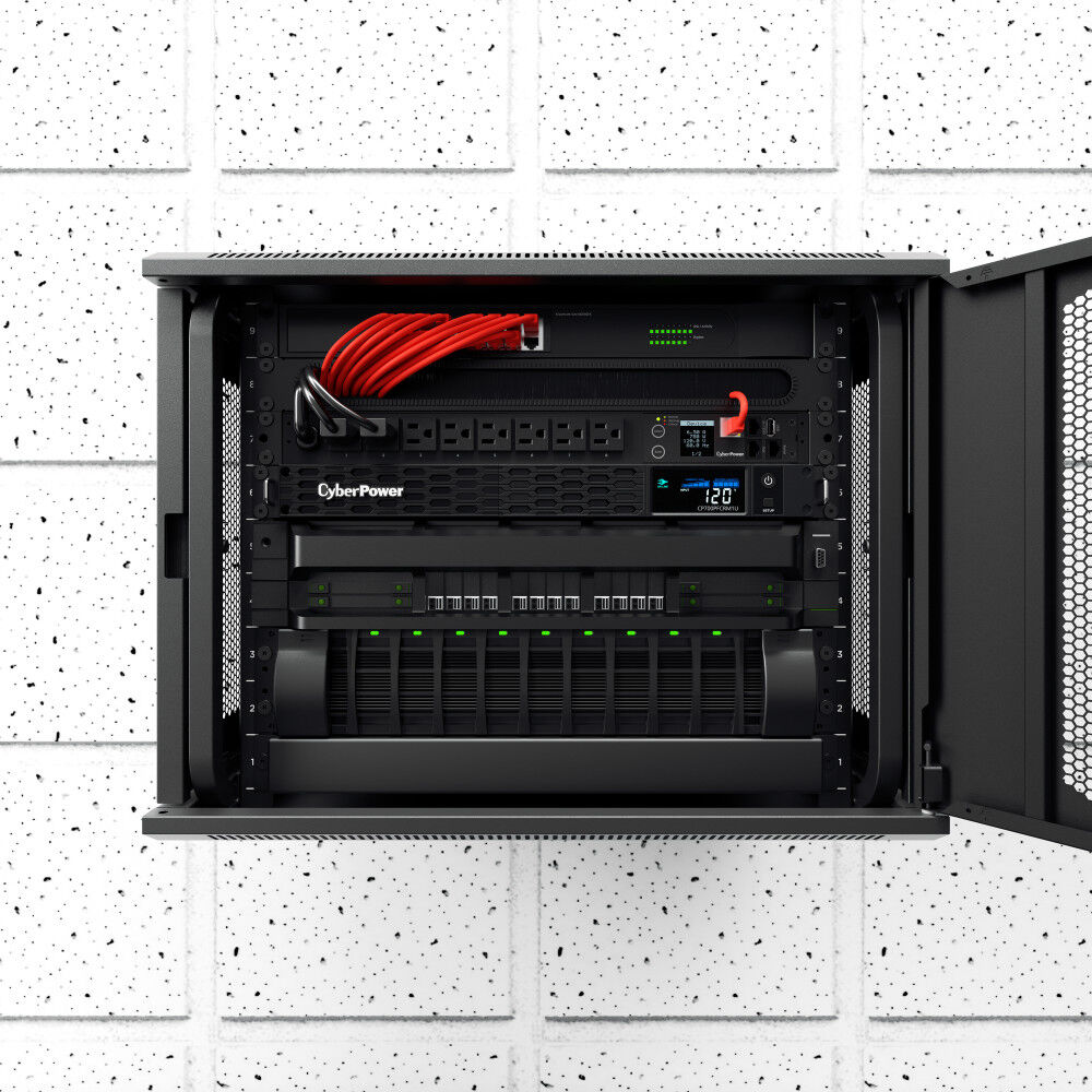 CyberPower CP700PFCRM1U 700 VA 1U rack mount UPS with 6 NEMA 5-15R outlets — view 7