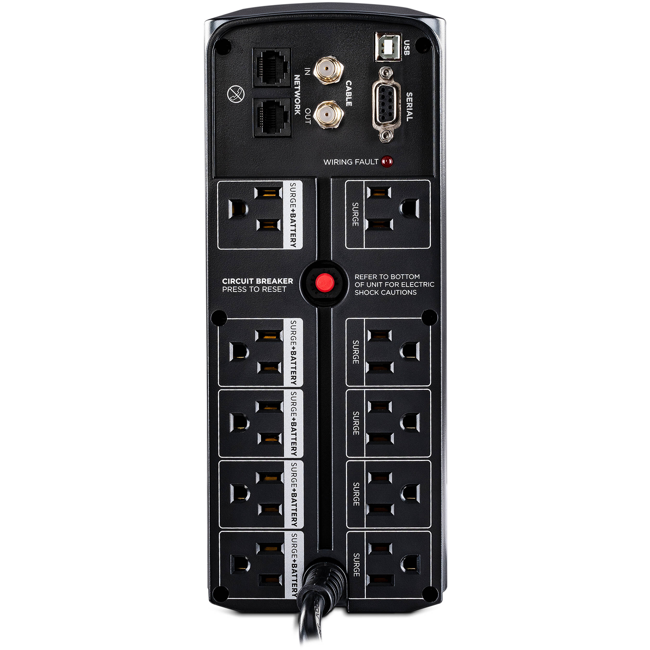 CyberPower CP900AVR 900 VA 560 W desktop UPS with AVR and 10 outlets — view 4