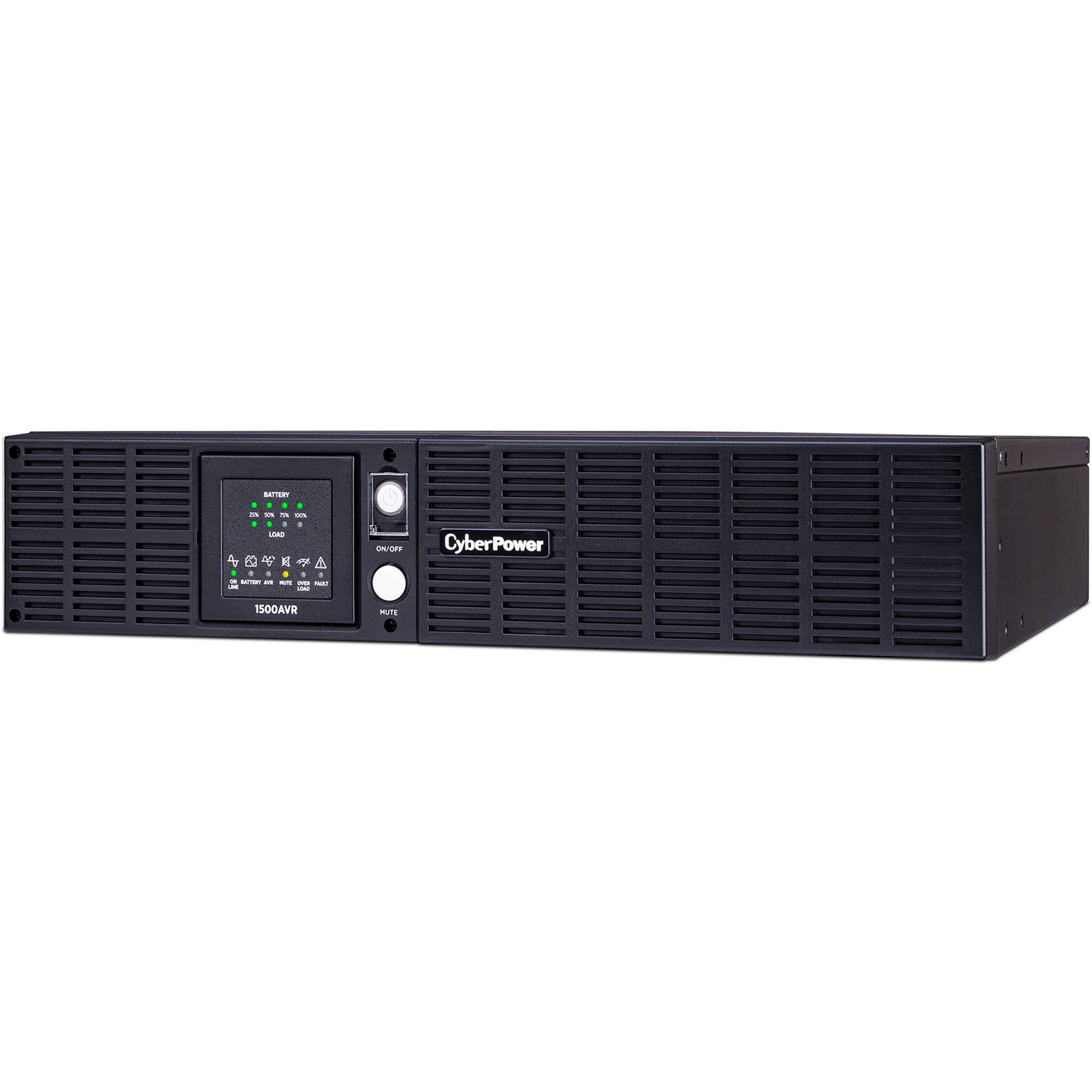 CyberPower CPS1500AVR 1500VA 900W rack mount UPS with AVR and 8 outlets — view 3