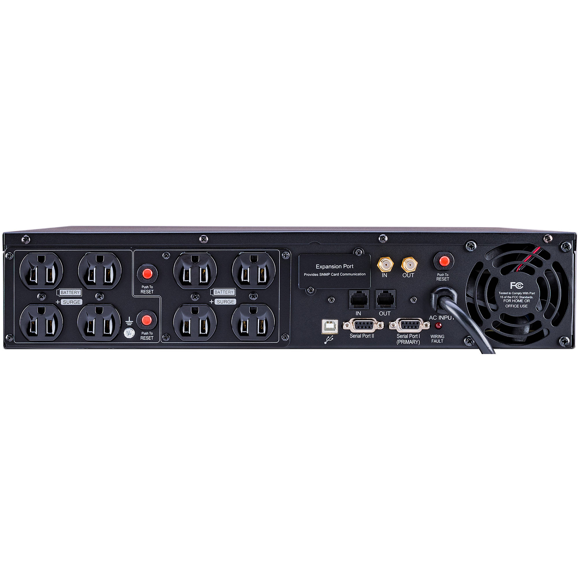 CyberPower CPS1500AVR 1500VA 900W rack mount UPS with AVR and 8 outlets — view 4