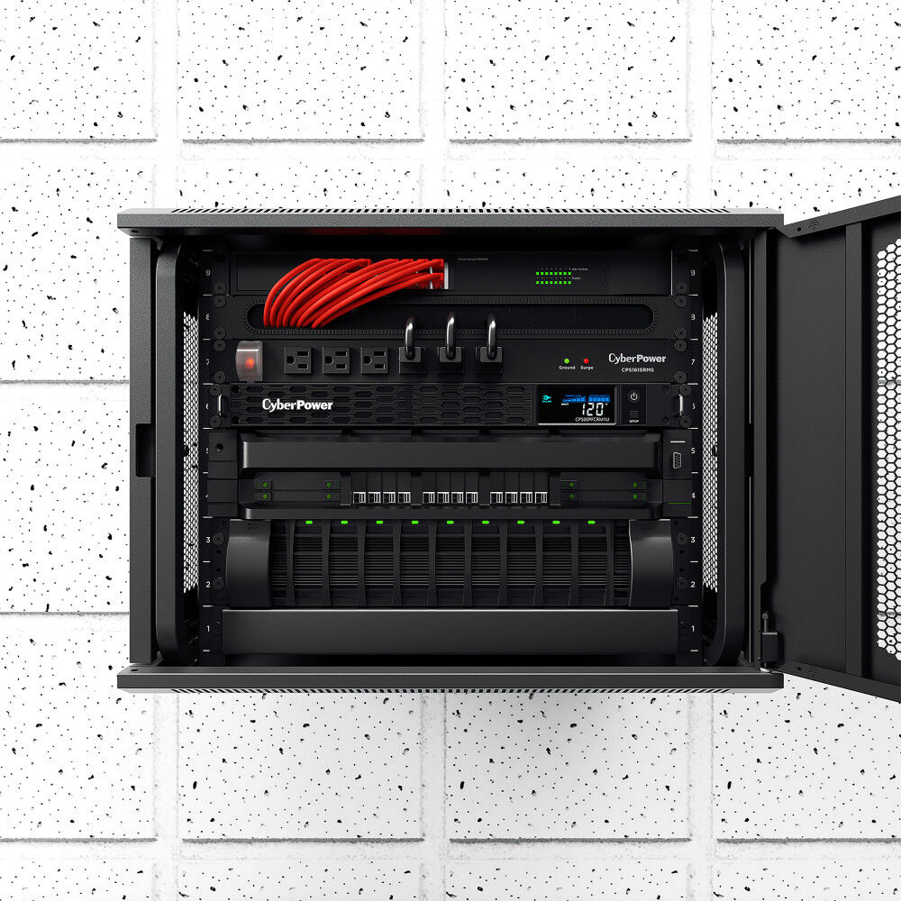 CyberPower CPS1615RMS rack-mount surge protector with 16 outlets for equipment protection — view 7