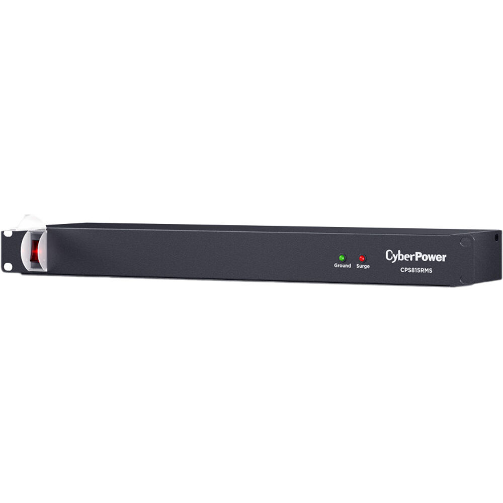CyberPower CPS815RMS 8-outlet rack-mount surge protector with 15 A capacity — view 3