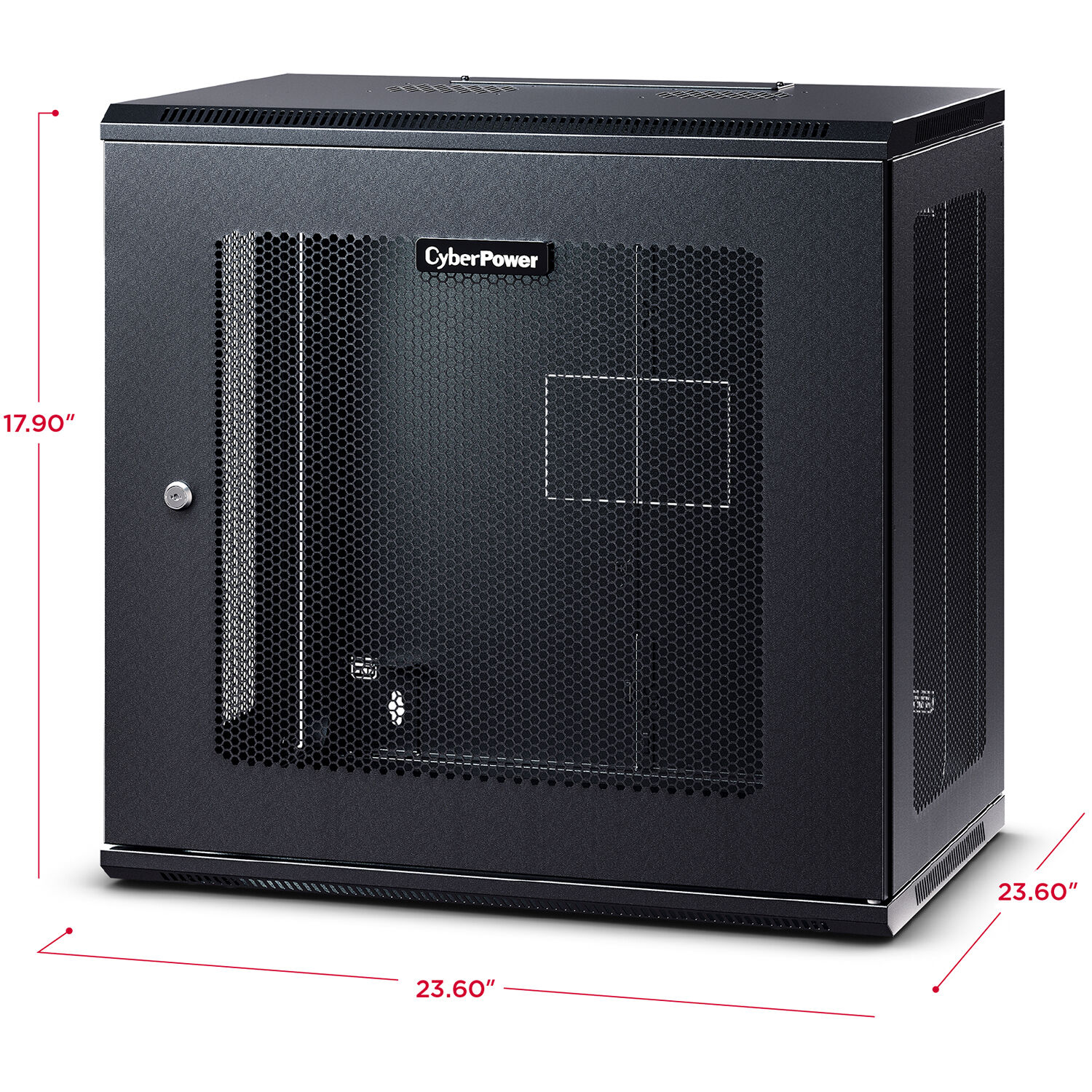 9U Wall Mount Rack Enclosure,,EIA-310 Standard 19? Rack — view 5