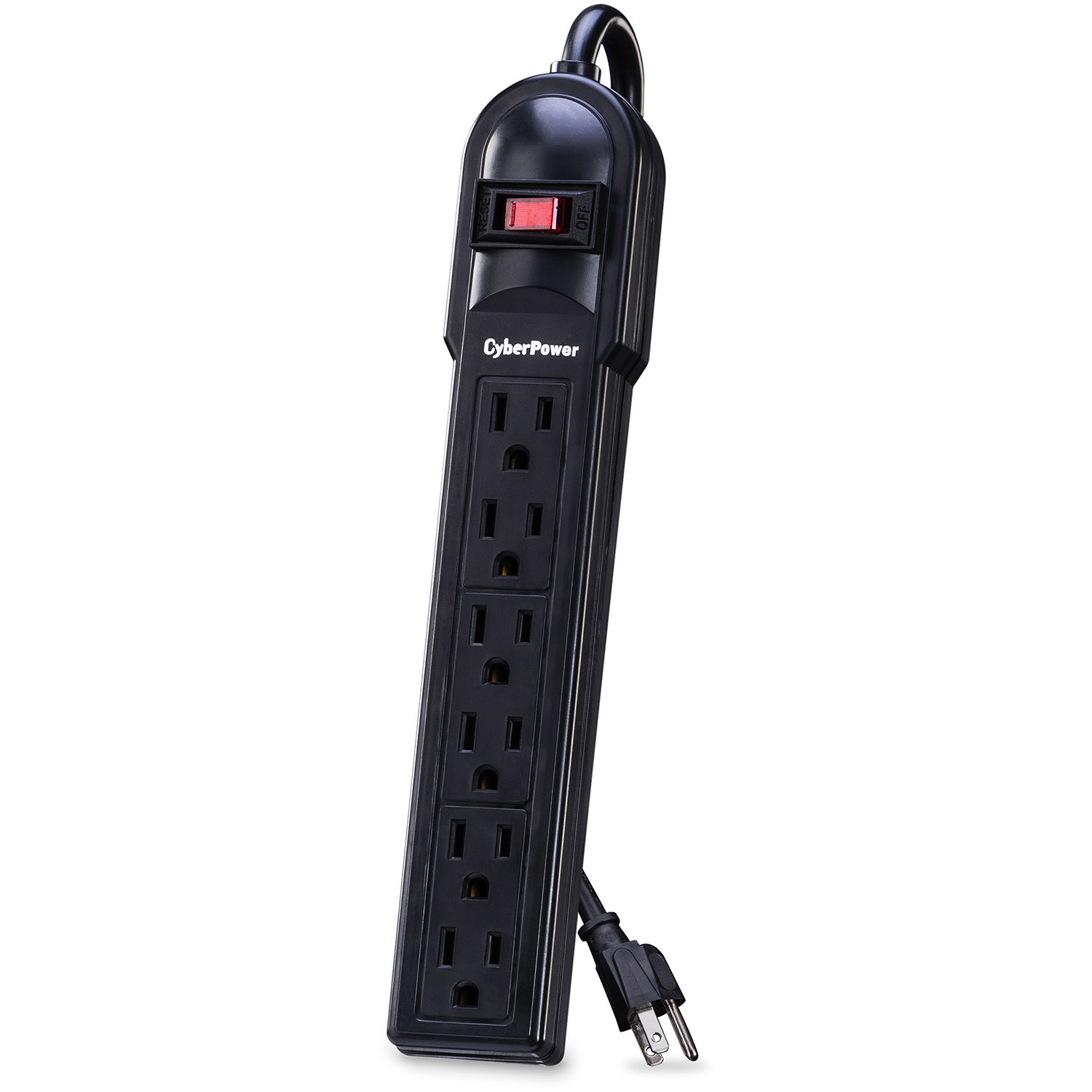 CyberPower CSB606 6-outlet surge protector with 6 ft cord and EMI/RFI filtering — view 3