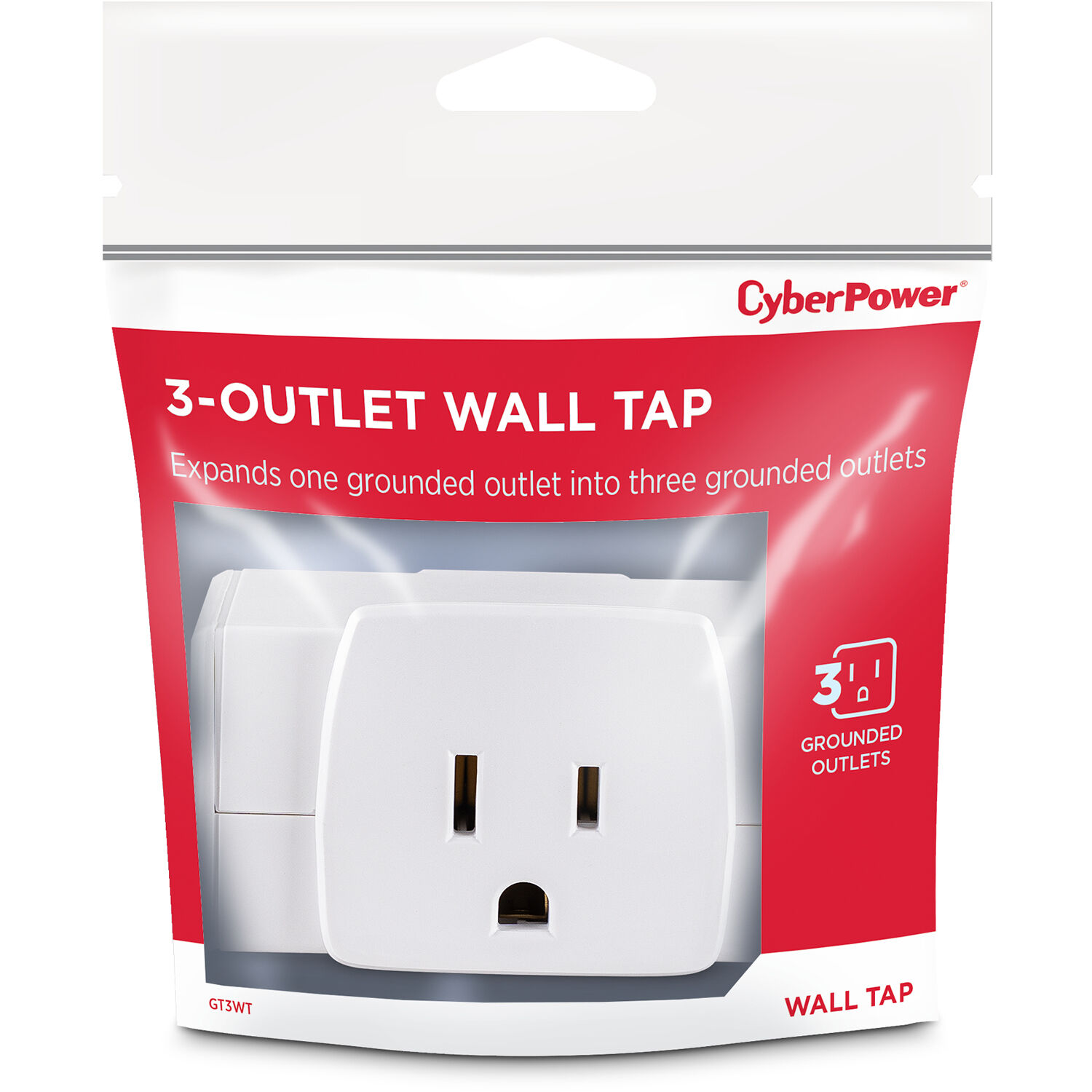 CyberPower GT3WT 3-sided wall tap outlet for compact power distribution — view 7