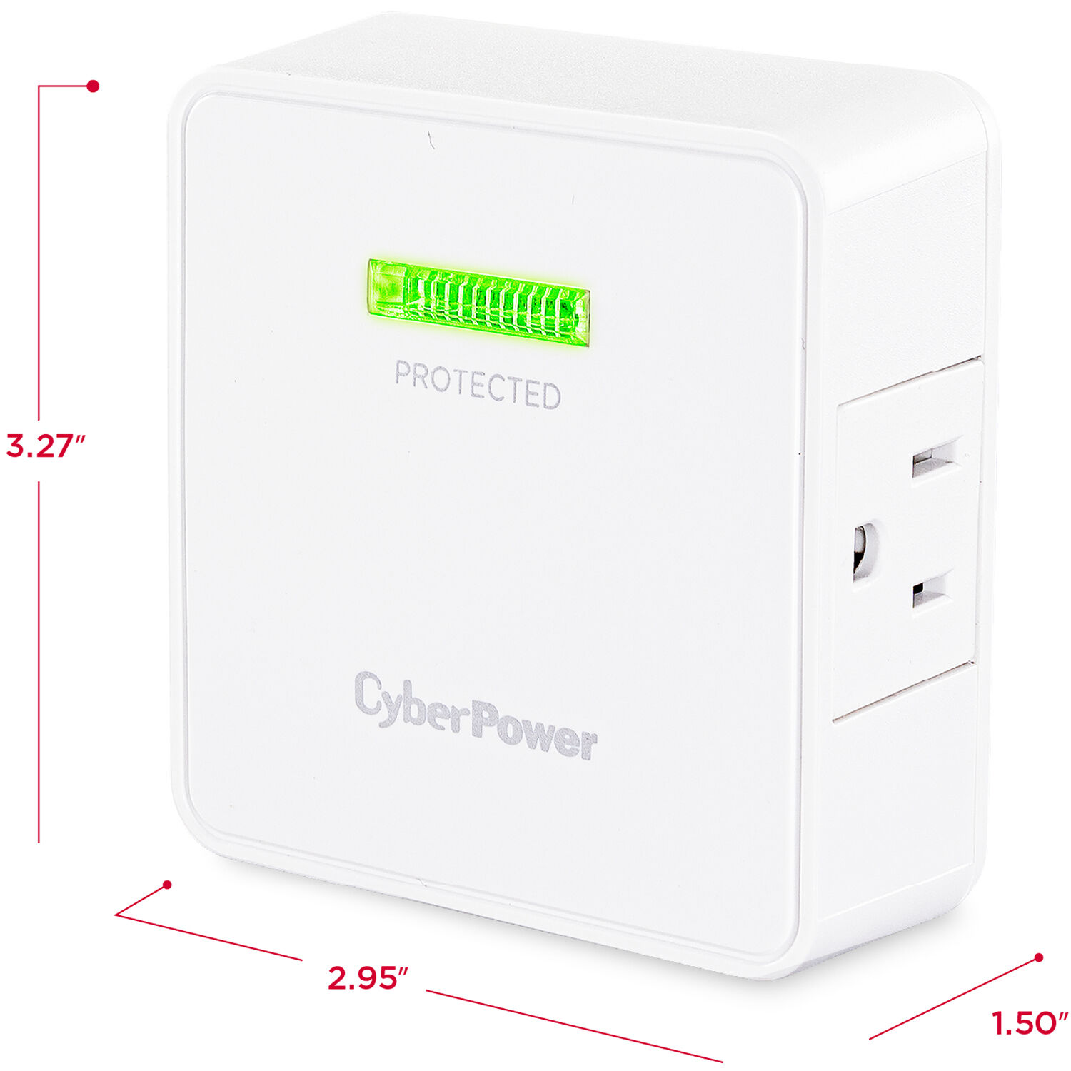 CyberPower HT200W wall tap surge protector for indoor outlet-level power protection — view 7
