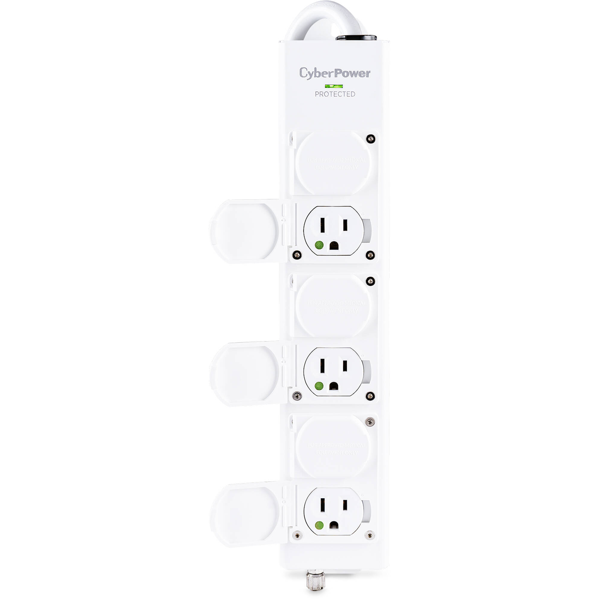 CyberPower MPV615S medical grade surge protector with 6 outlets, 15 ft cord, and 1,560 J protection — view 2