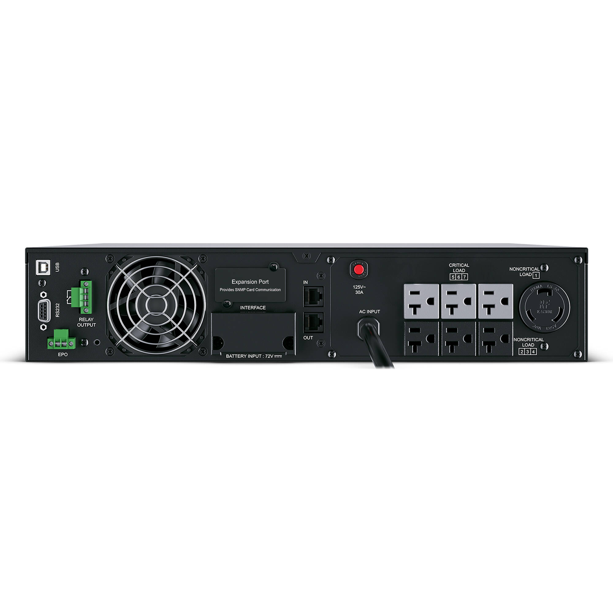 CyberPower OL2200RTXL2U 2,000 VA online UPS with 2U rack/tower design and LCD display — view 7