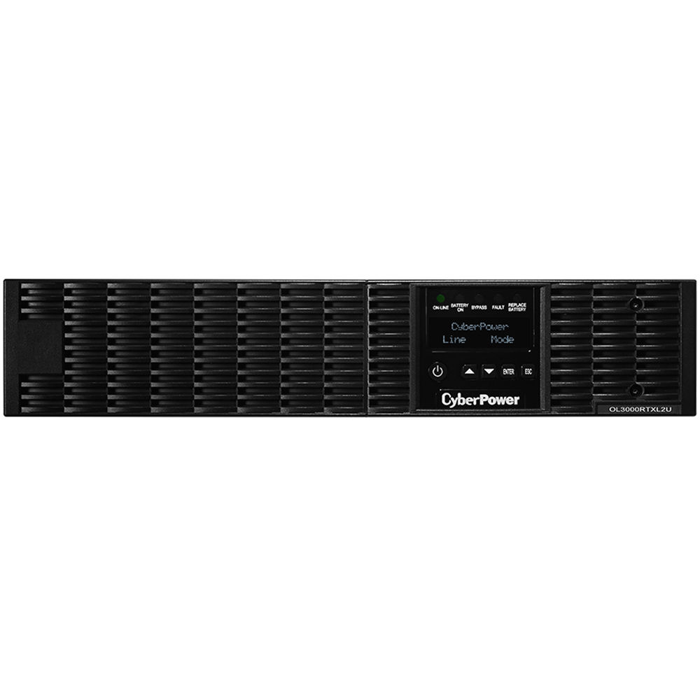 CyberPower OL3000RTXL2U 3,000 VA 2U rackmount online UPS with LCD display — view 2