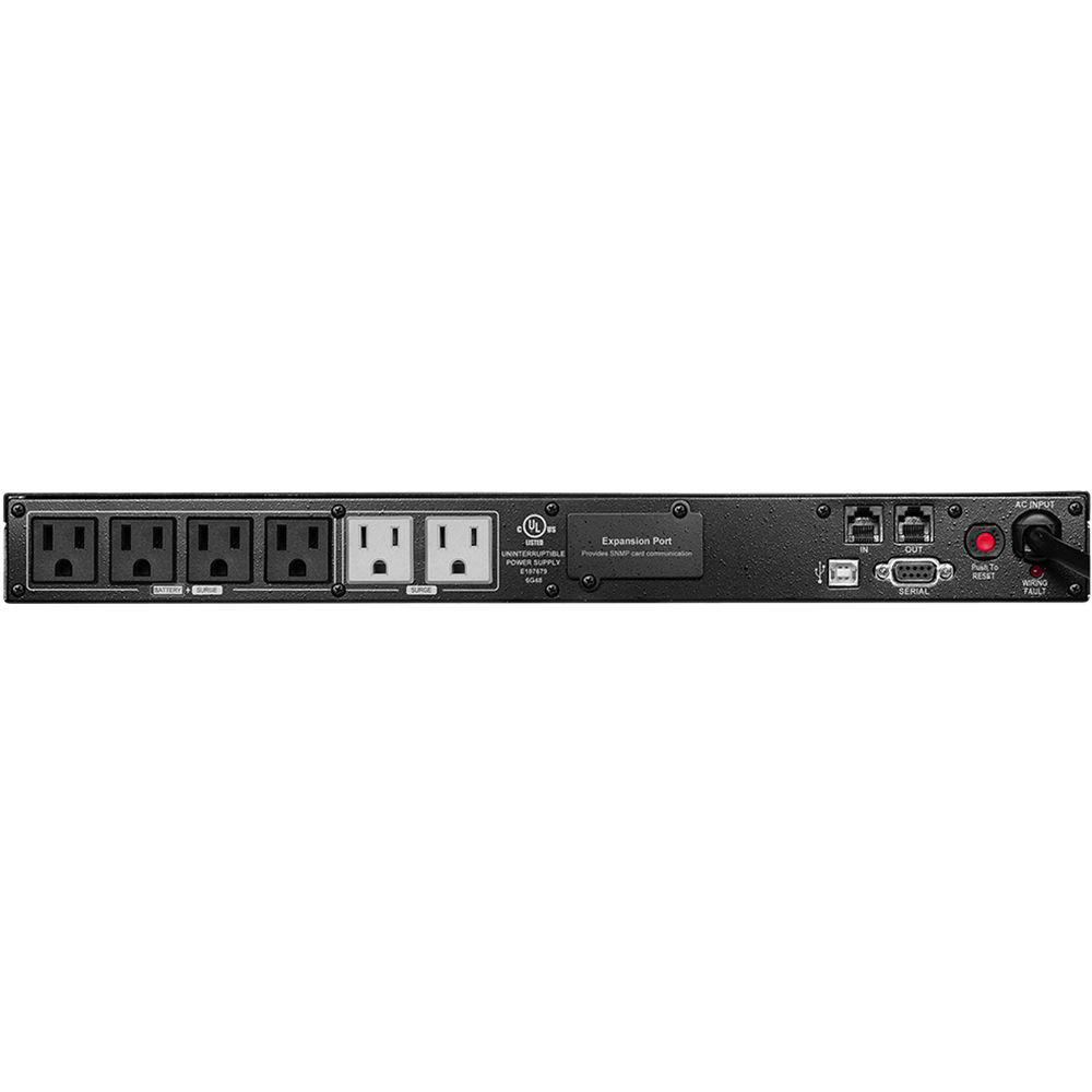 CyberPower 1000VA rack mount UPS with LCD display and 1U chassis — view 2