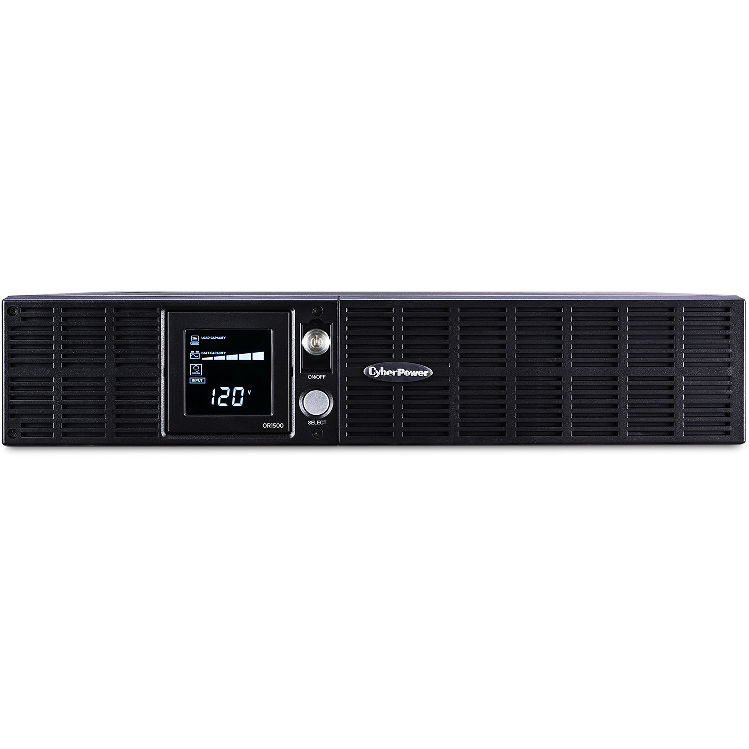 CyberPower OR1500LCDRT2U 1500VA 2U rack-mount UPS with LCD display and 8 outlets — view 2