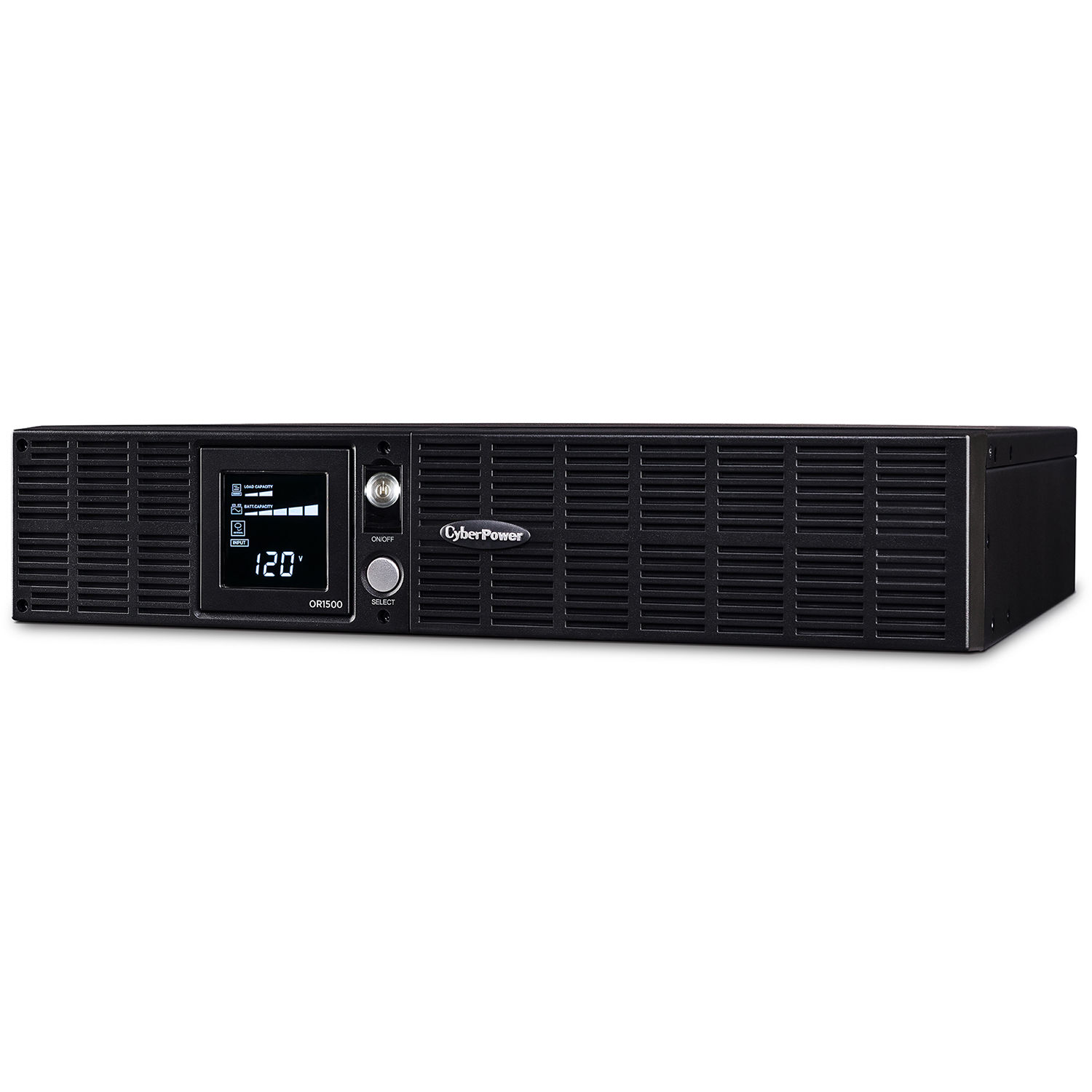 CyberPower OR1500LCDRT2U 1500VA 2U rack-mount UPS with LCD display and 8 outlets — view 3