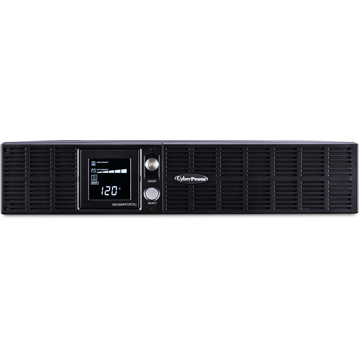 CyberPower OR1500PFCRT2U 1,500 VA 1,050 W 2U rack mount UPS with LCD and 8 outlets — view 2