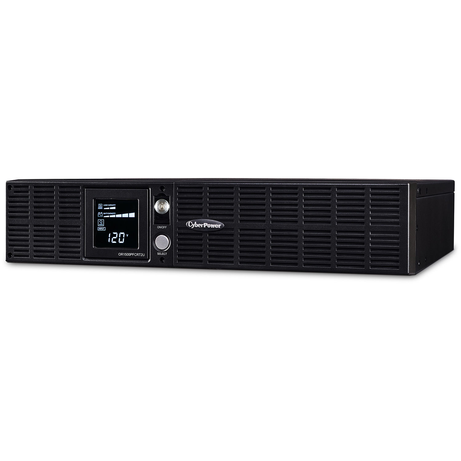CyberPower OR1500PFCRT2U 1,500 VA 1,050 W 2U rack mount UPS with LCD and 8 outlets — view 3