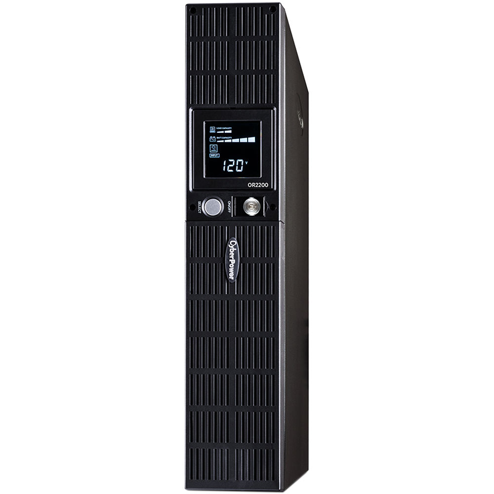 CyberPower OR2200LCDRT2U 2U rack-mount UPS with LCD display, AVR, and 8 outlets — view 4