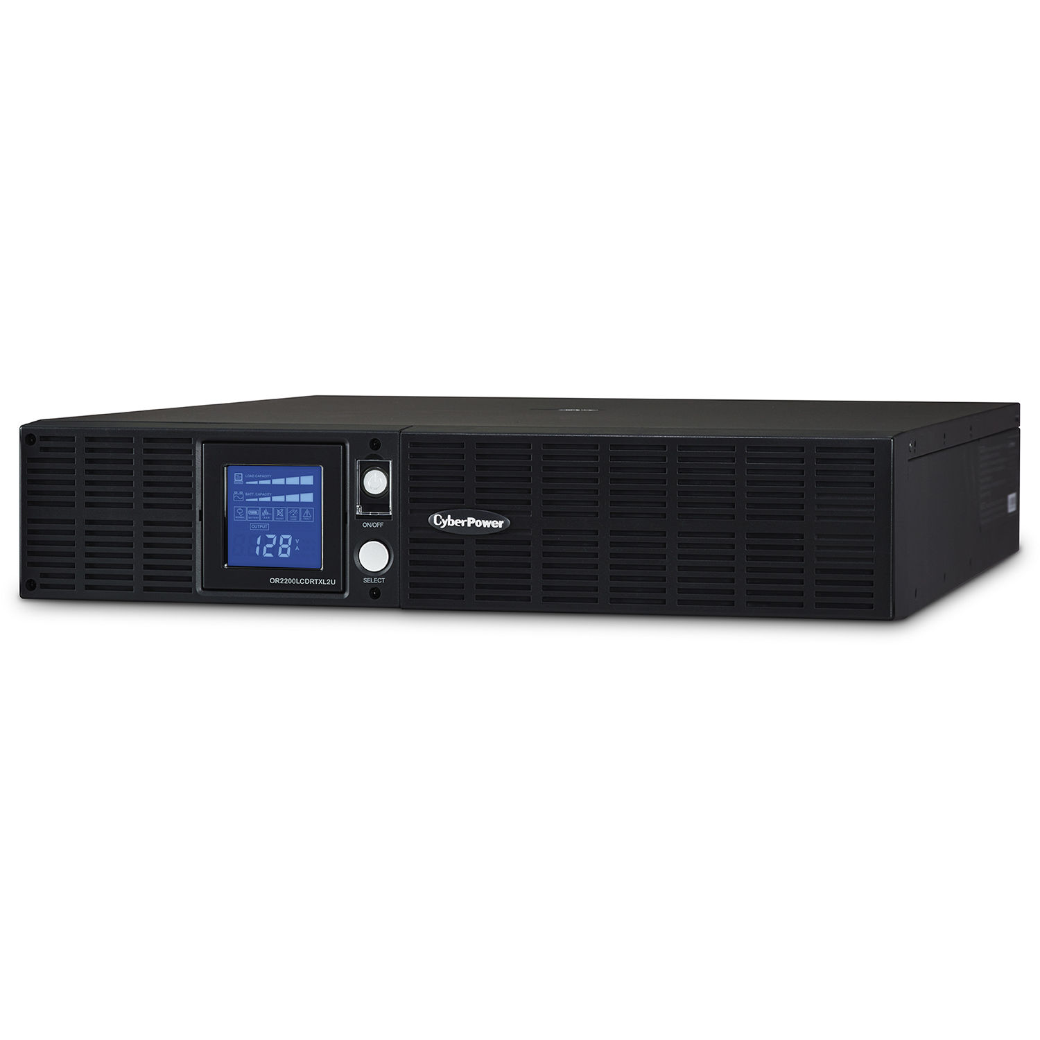 CyberPower OR2200LCDRTXL2U 2,190 VA 1,650 W 2U rack mount UPS with LCD and 8 outlets — view 3
