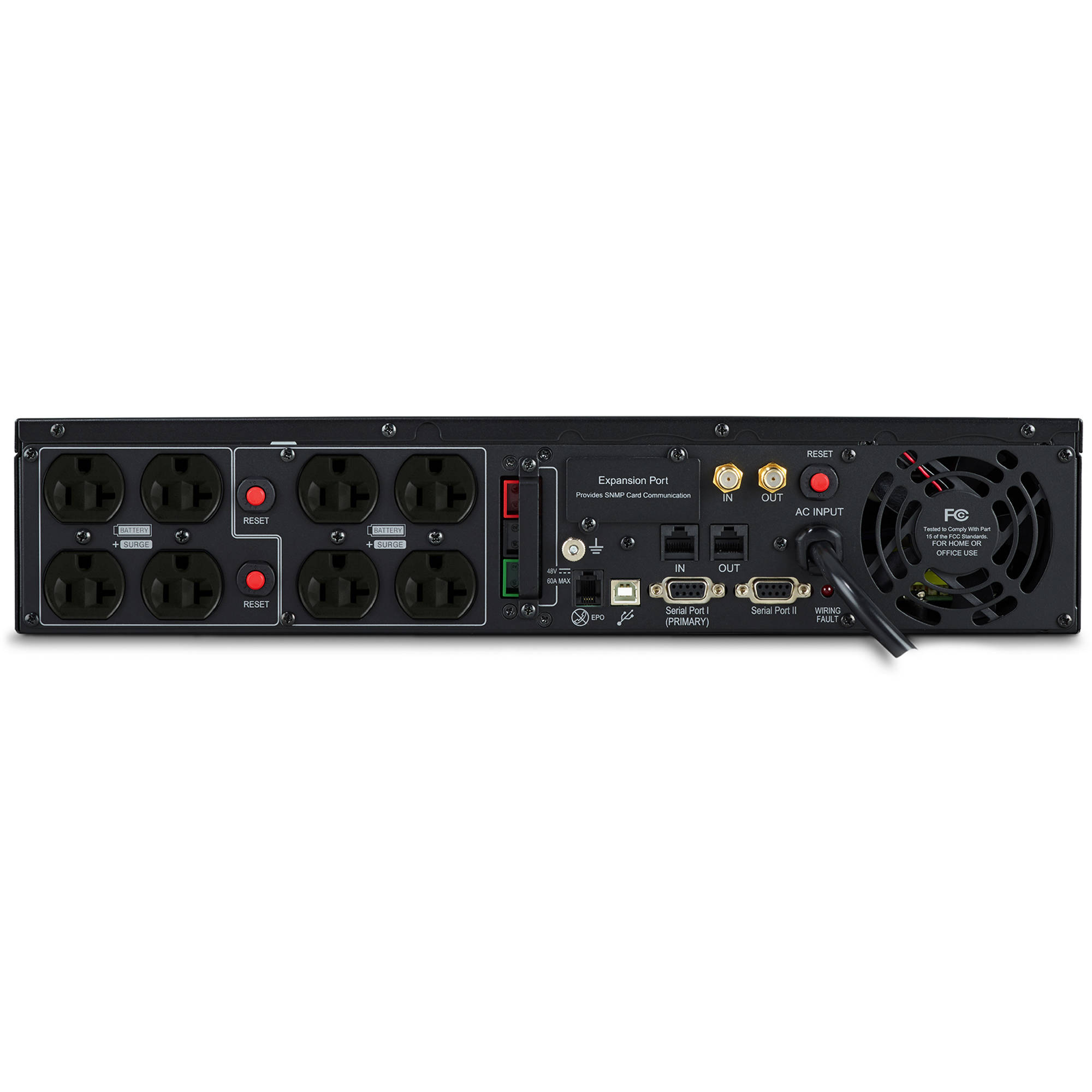 CyberPower OR2200LCDRTXL2U 2,190 VA 1,650 W 2U rack mount UPS with LCD and 8 outlets — view 5