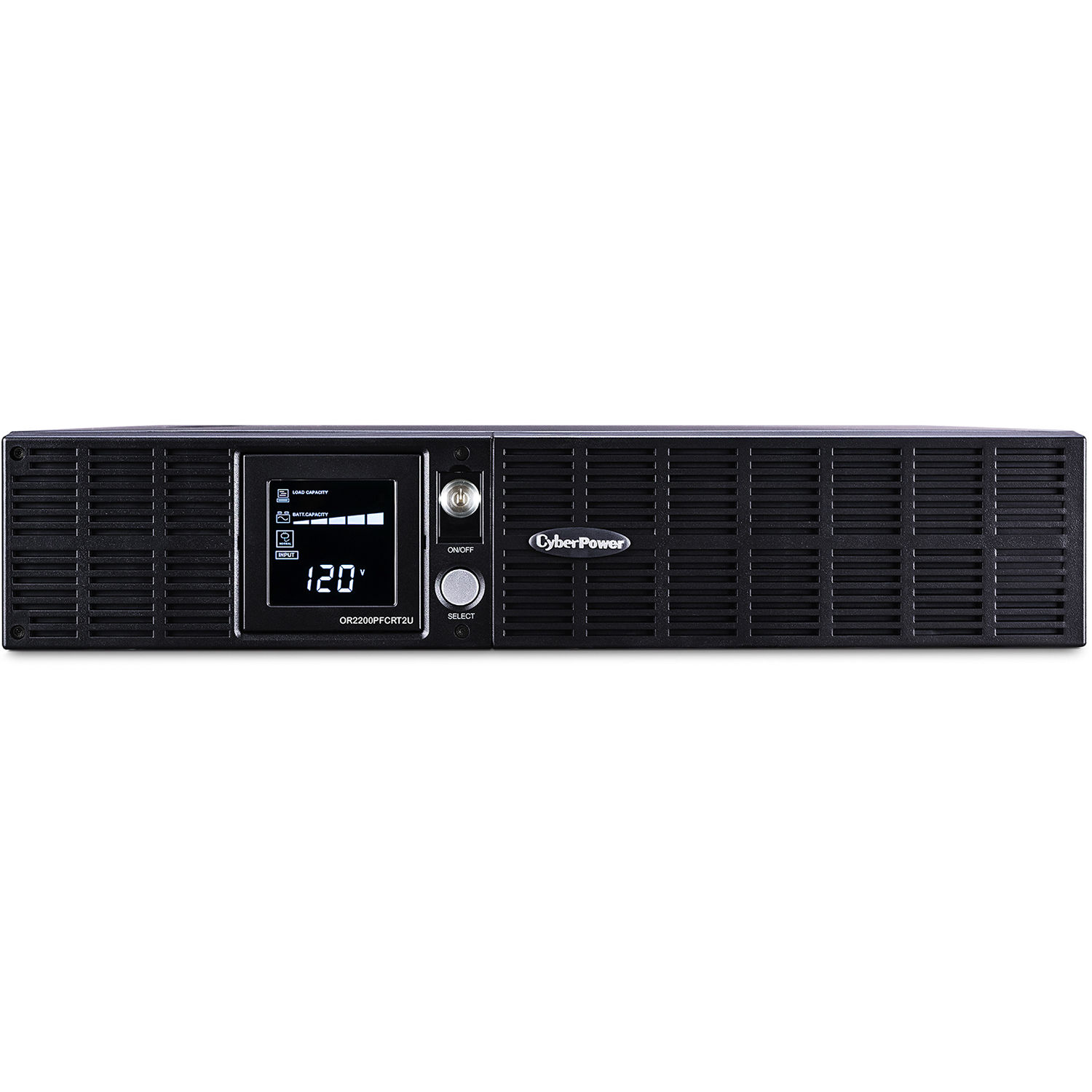 CyberPower OR2200PFCRT2U 2000VA 1540W rack mount UPS with LCD and 8 outlets — view 2