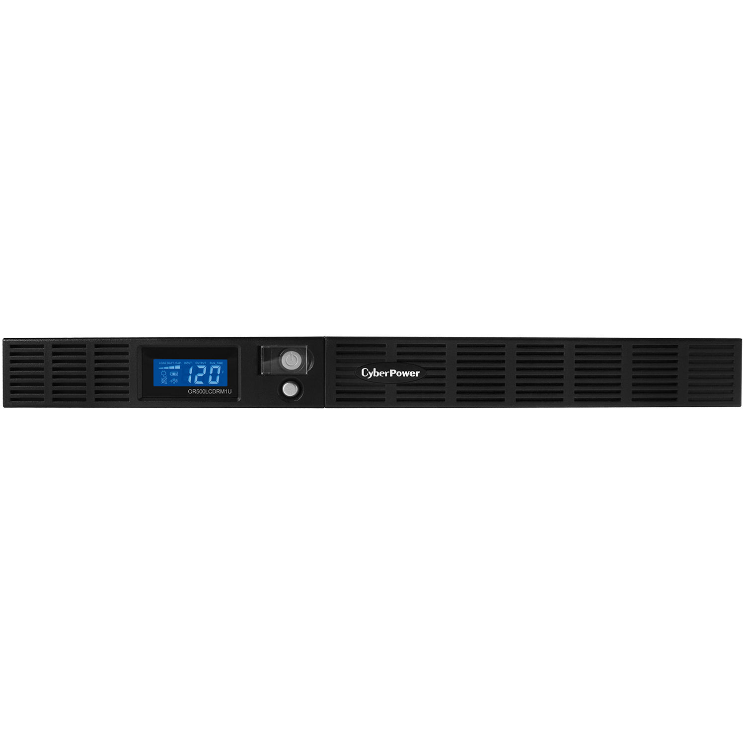 CyberPower OR500LCDRM1U 500VA 1U rackmount UPS with LCD and six NEMA outlets — view 2