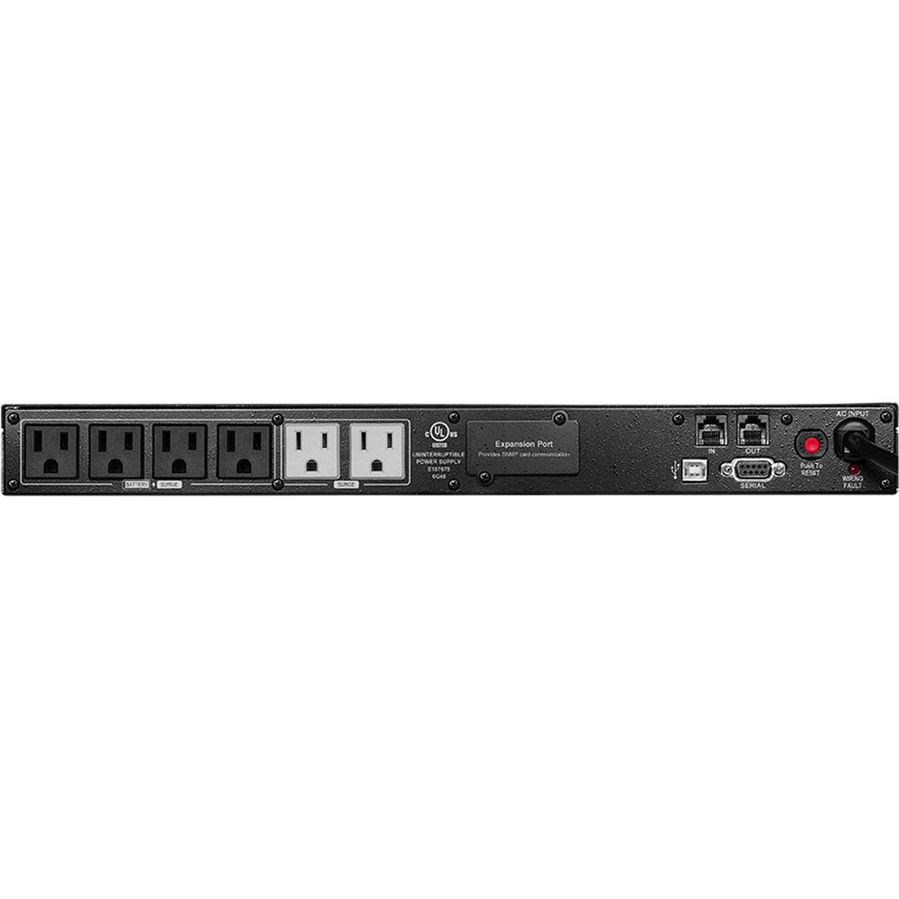CyberPower OR700LCDRM1U 700VA 400W 1U rack mount AVR UPS with LCD display — view 2