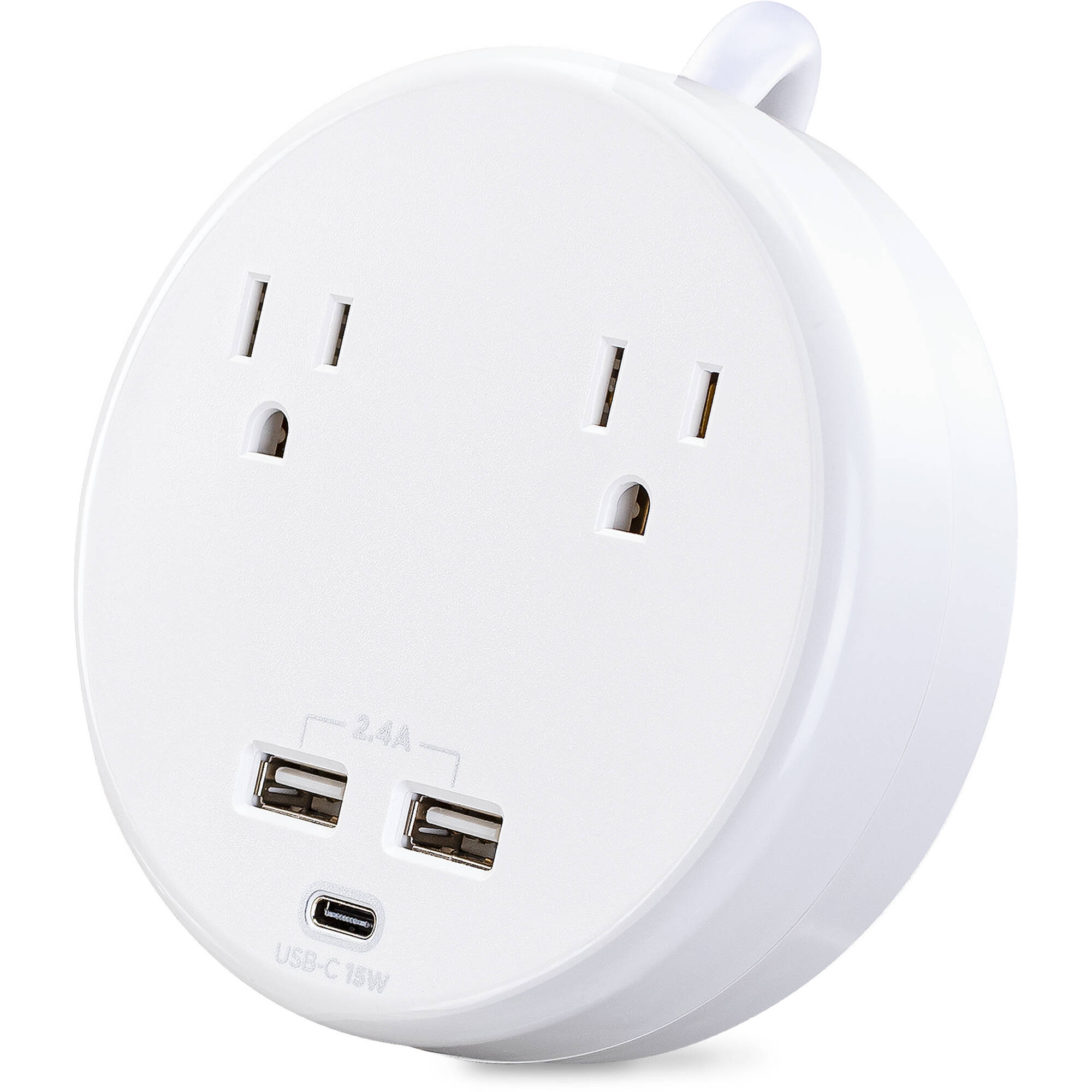 CyberPower P205UC white surge protector with 5 outlets and 5 ft cord — view 4