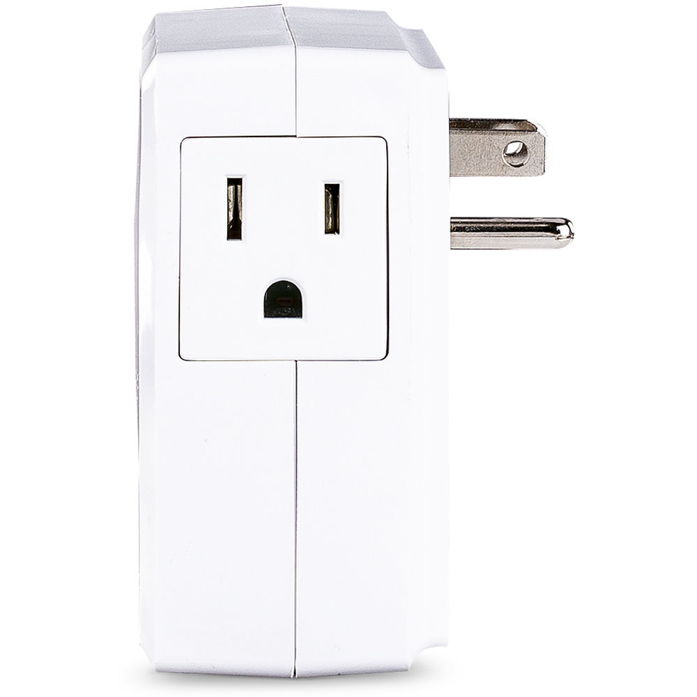 CyberPower P2WU white wall tap surge protector with 3 USB Type-A ports and 500 J protection — view 3