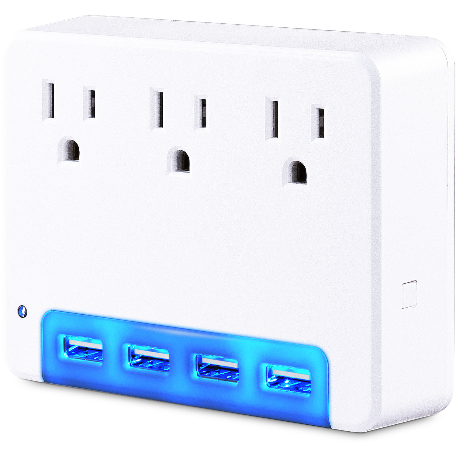 CyberPower P3WUN surge protector with 4 USB ports, 3.4 A output, and night light — view 3