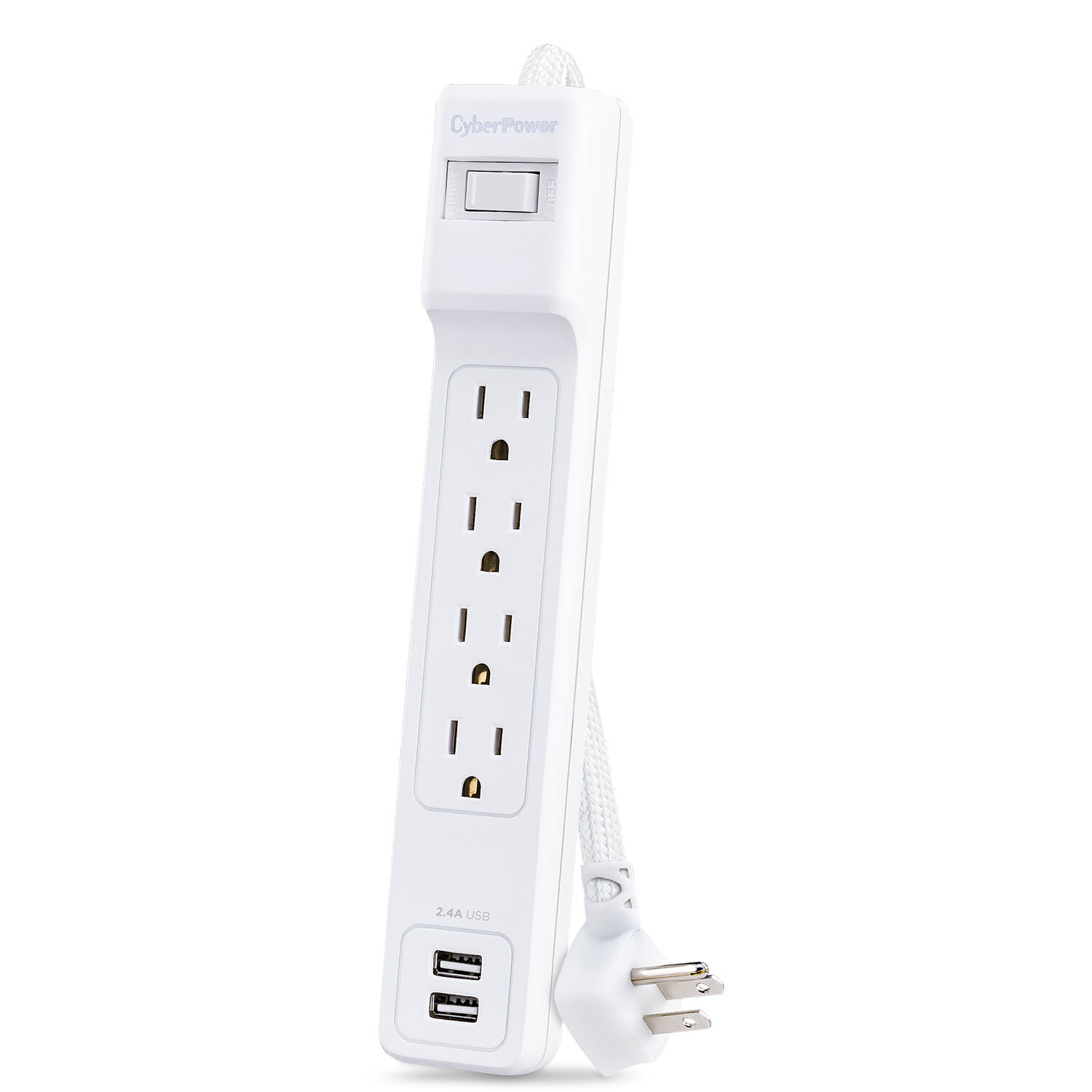 CyberPower P406U Surge protector with 6 ft cord and 5-15P plug — view 3