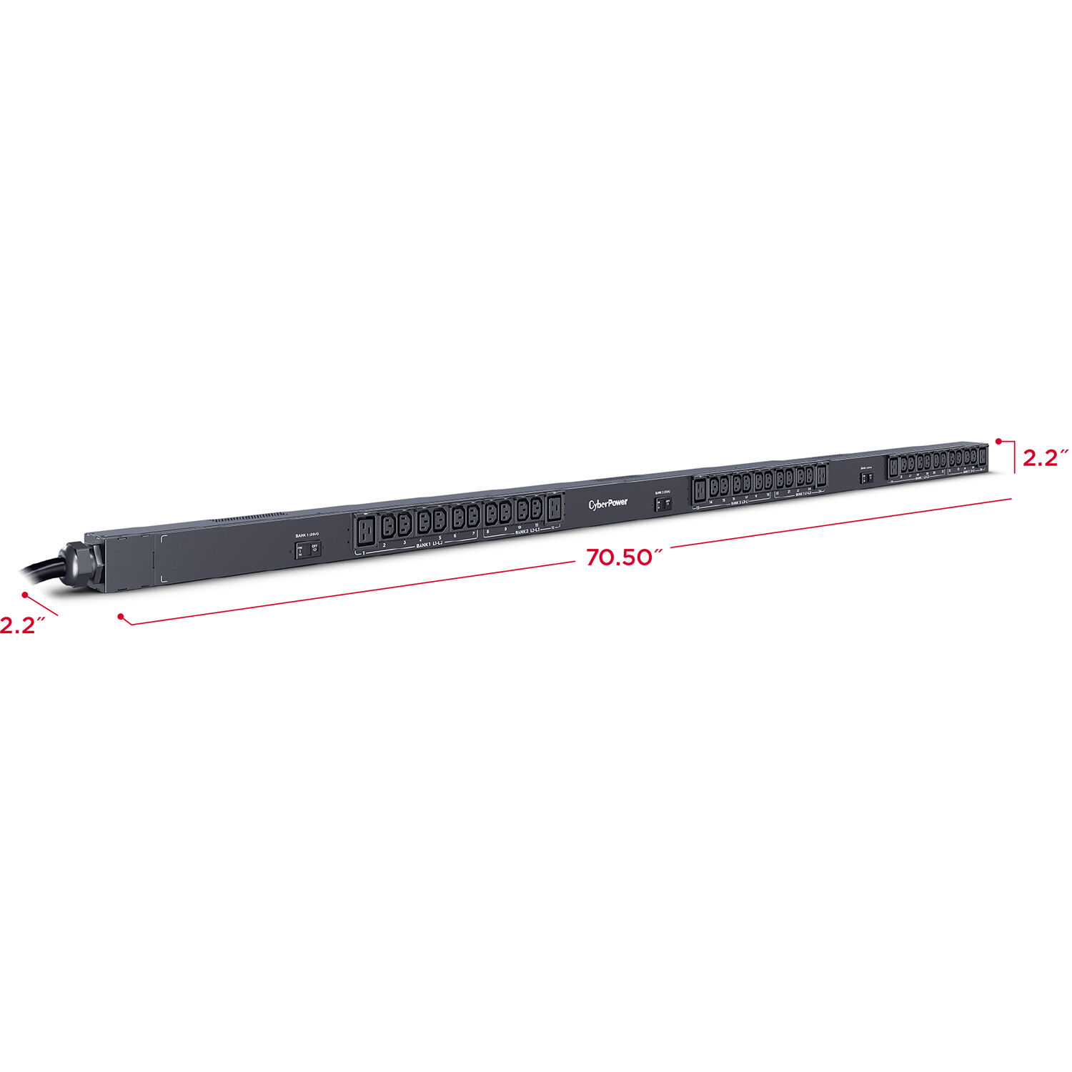 CyberPower 3 Phase PDU13104. 36-Out Hubbell CS8365 — view 4