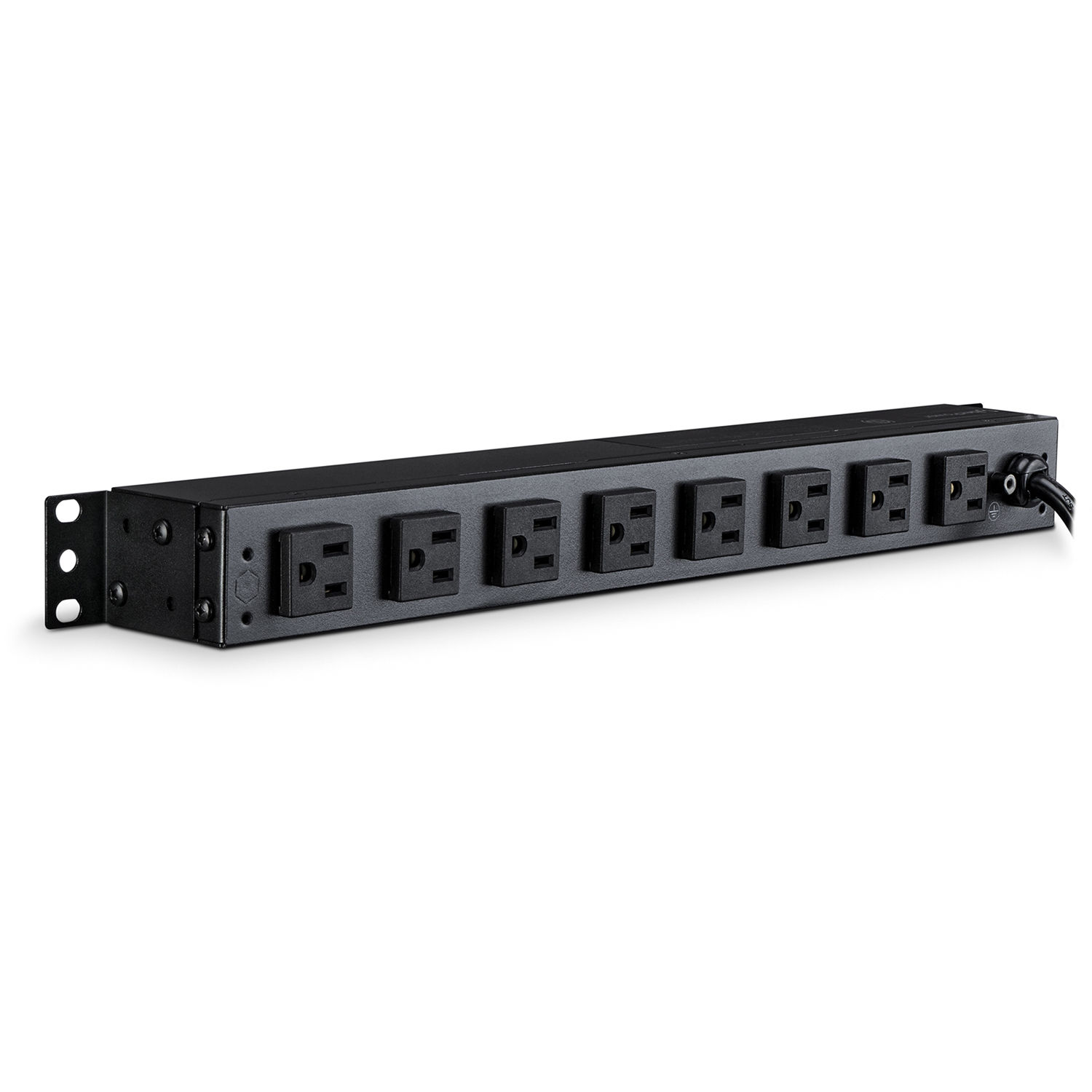 15A (Derated to 12A), 120 V, 50Hz/60Hz, NEMA 5-15P plug, 10 NEMA 5-15R, 1U Rackmount, 15 ft cord, Limited lifetime warranty — view 2