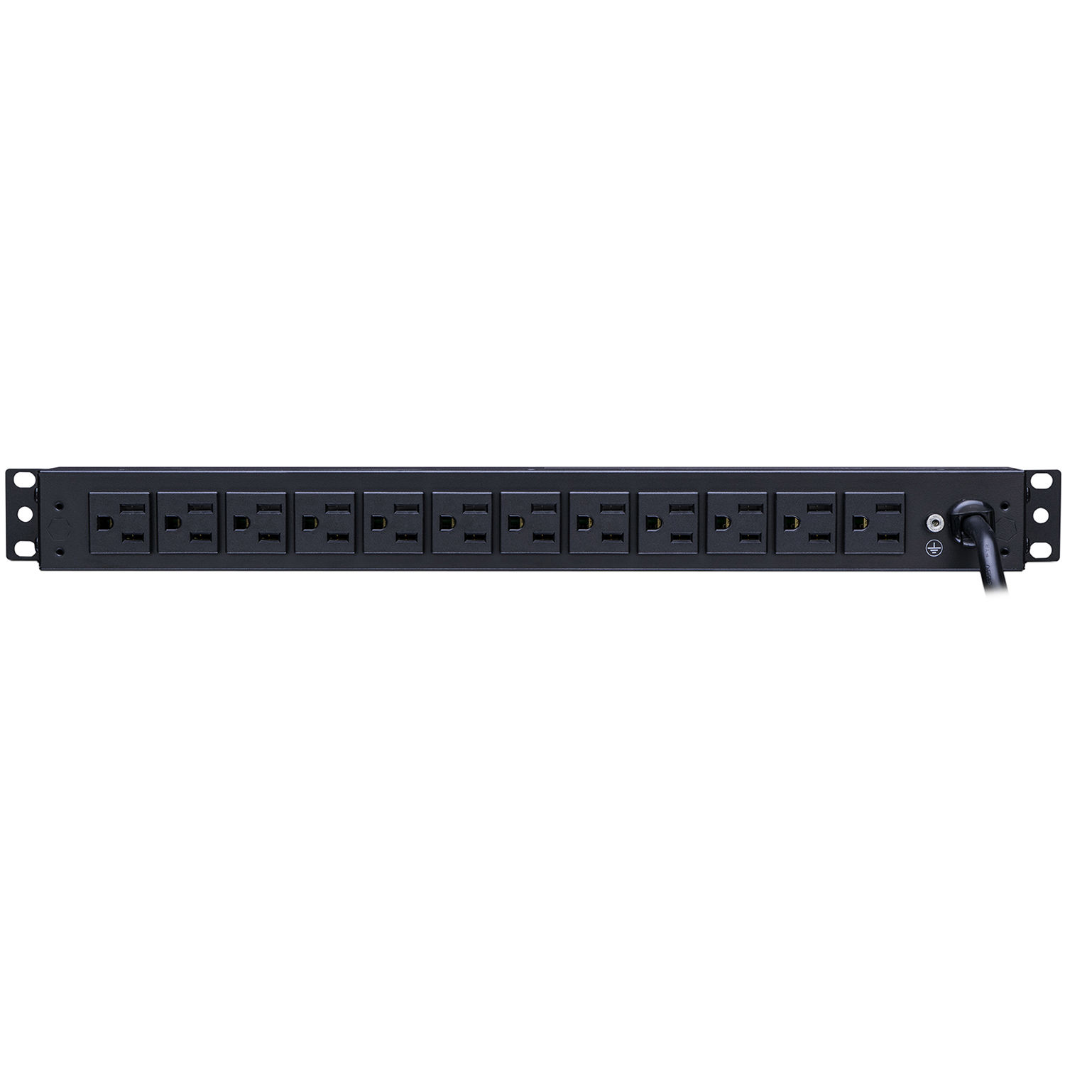 PDU15M2F12R ,, 5-15R (2 Front/ 12 Rear) 19"" 1U RM or 0U VM 5-15P — view 4