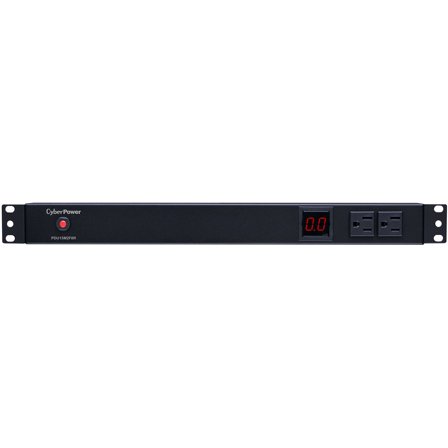 120V 2F / 8R Out  5-15P 15FT Cord 15A Metered PDU 1U 10 Out 5-15R — view 2