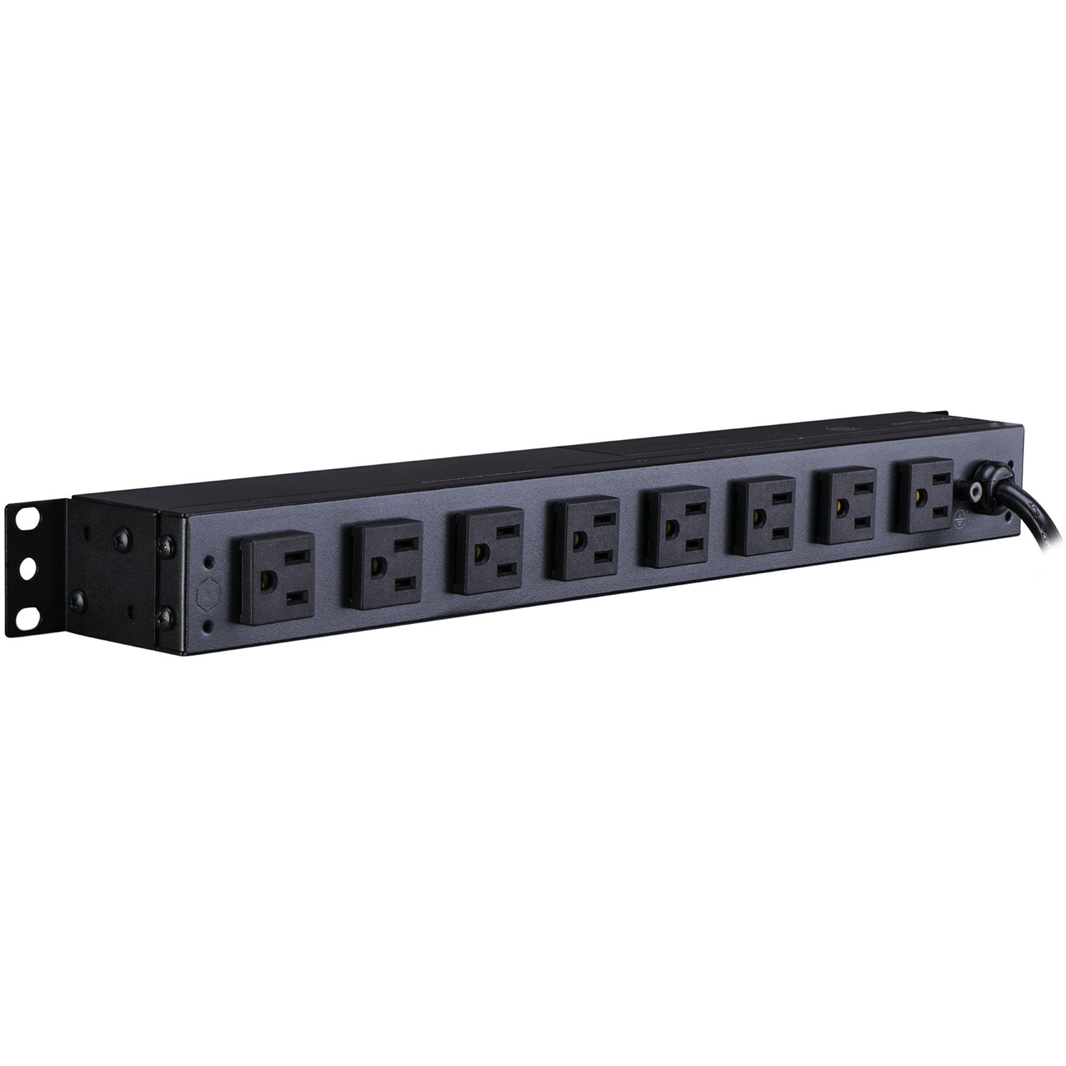 120V 2F / 8R Out  5-15P 15FT Cord 15A Metered PDU 1U 10 Out 5-15R — view 3