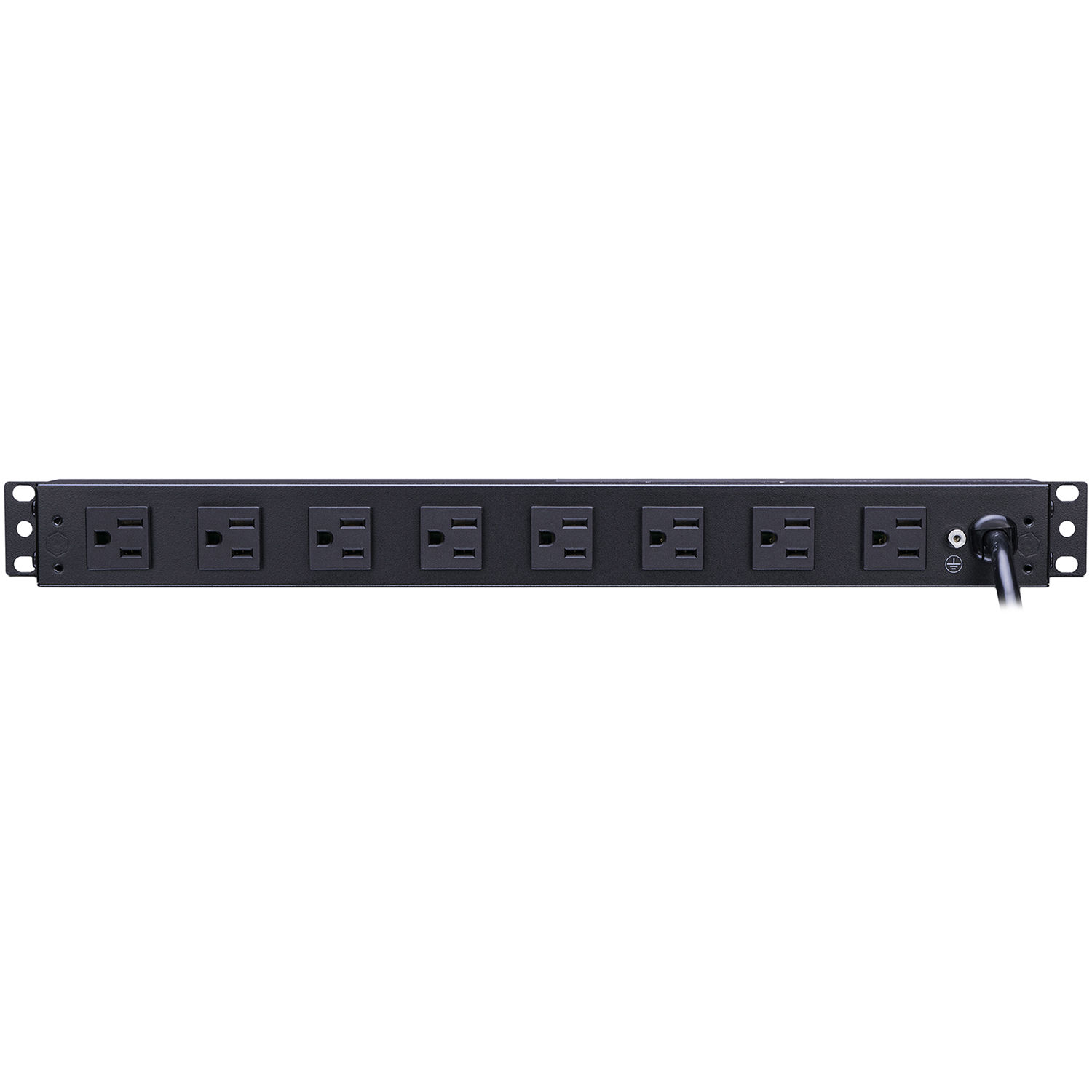 120V 2F / 8R Out  5-15P 15FT Cord 15A Metered PDU 1U 10 Out 5-15R — view 4