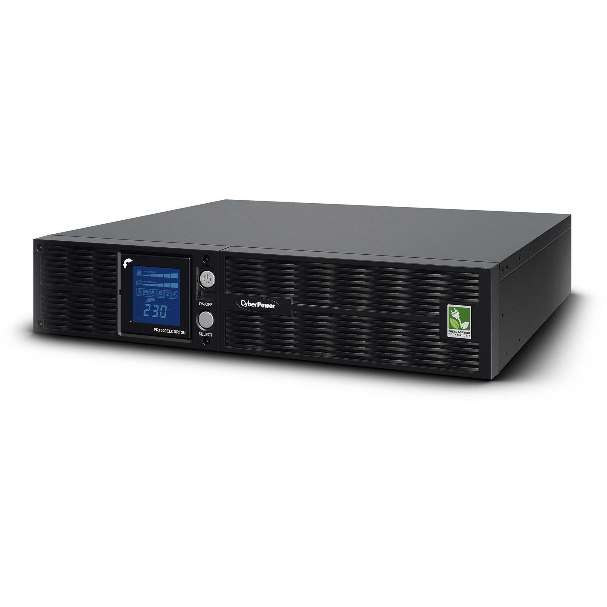 CyberPower PR1000ELCDRT2U rack/tower sine wave UPS for servers and network equipment — view 3