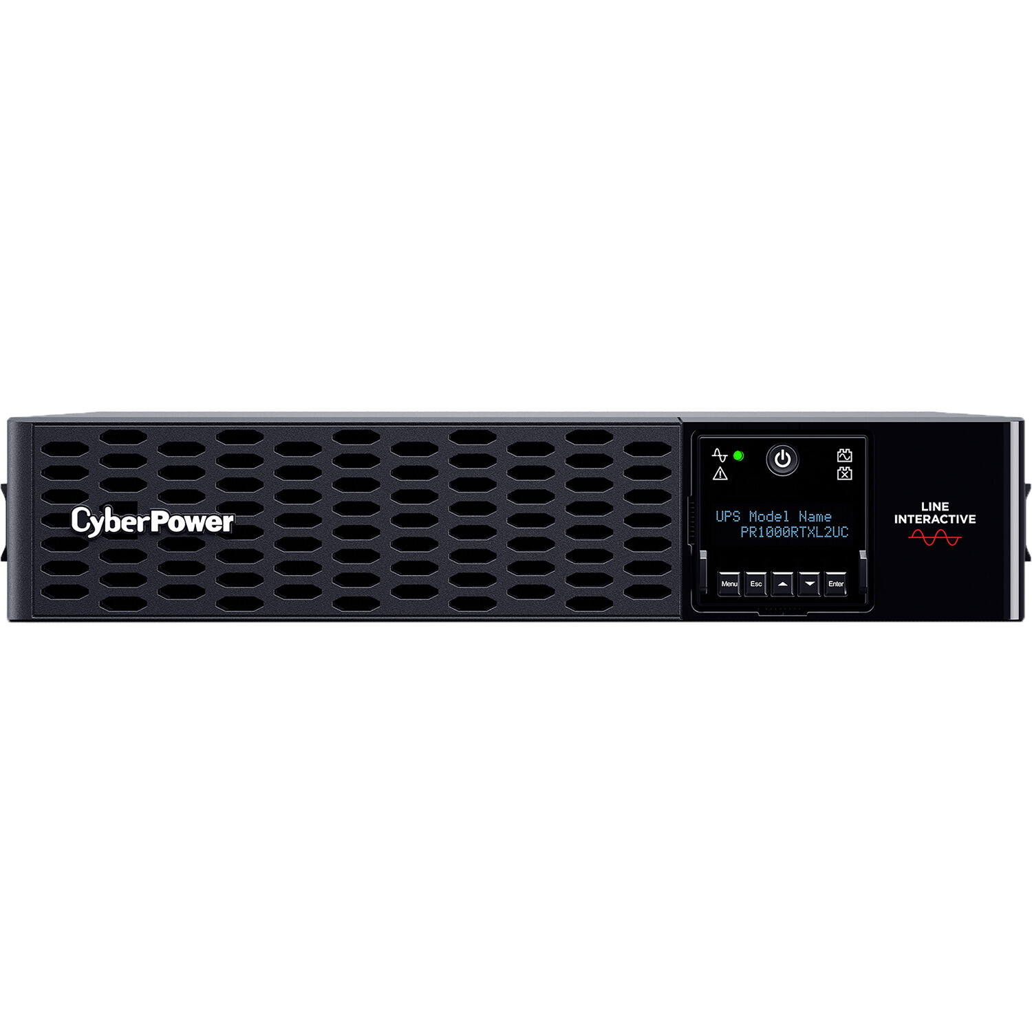 CyberPower PR1000RTXL2UC 1,000 VA 1,000 W sine wave rack mount UPS, 2U chassis — view 2