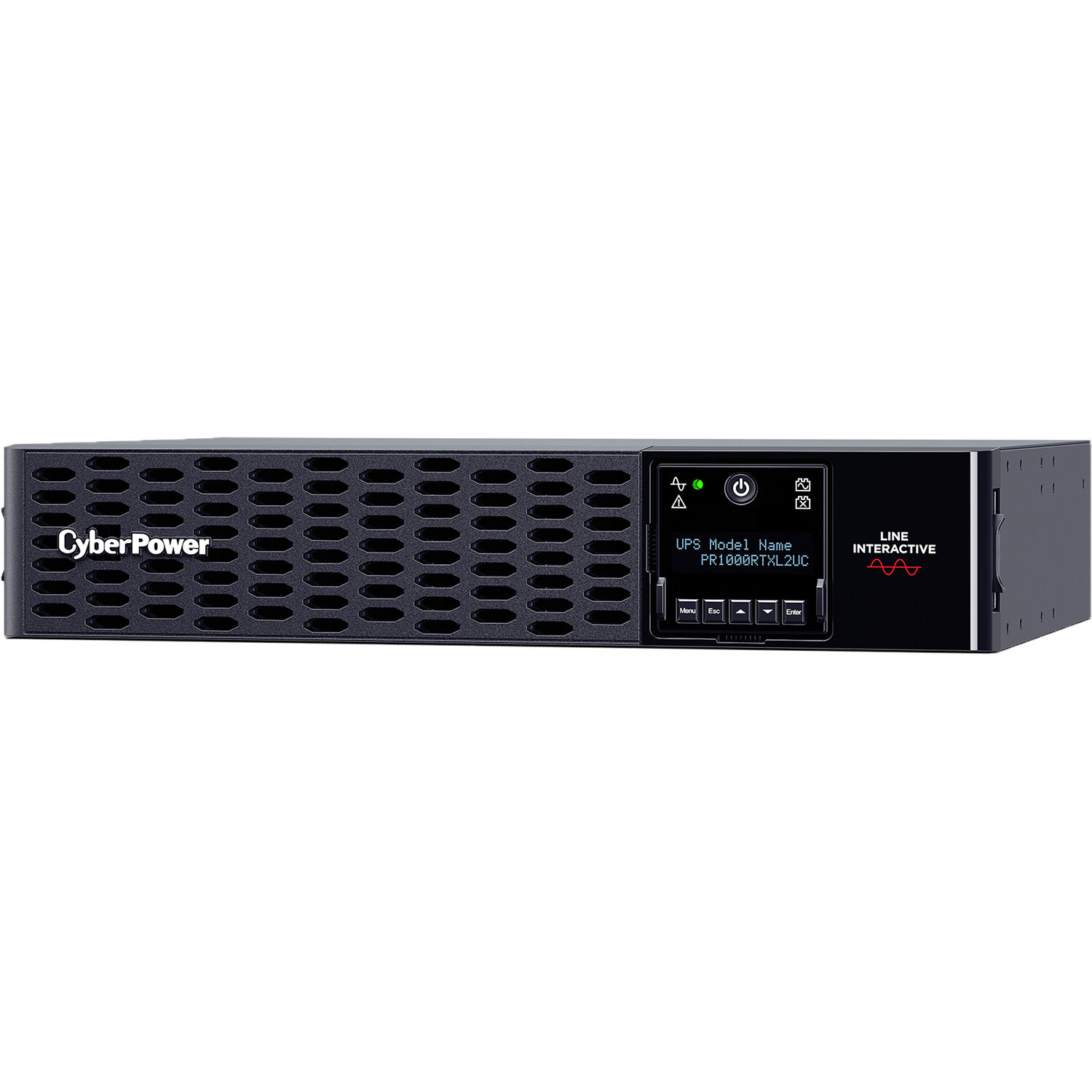 CyberPower PR1000RTXL2UC 1,000 VA 1,000 W sine wave rack mount UPS, 2U chassis — view 3