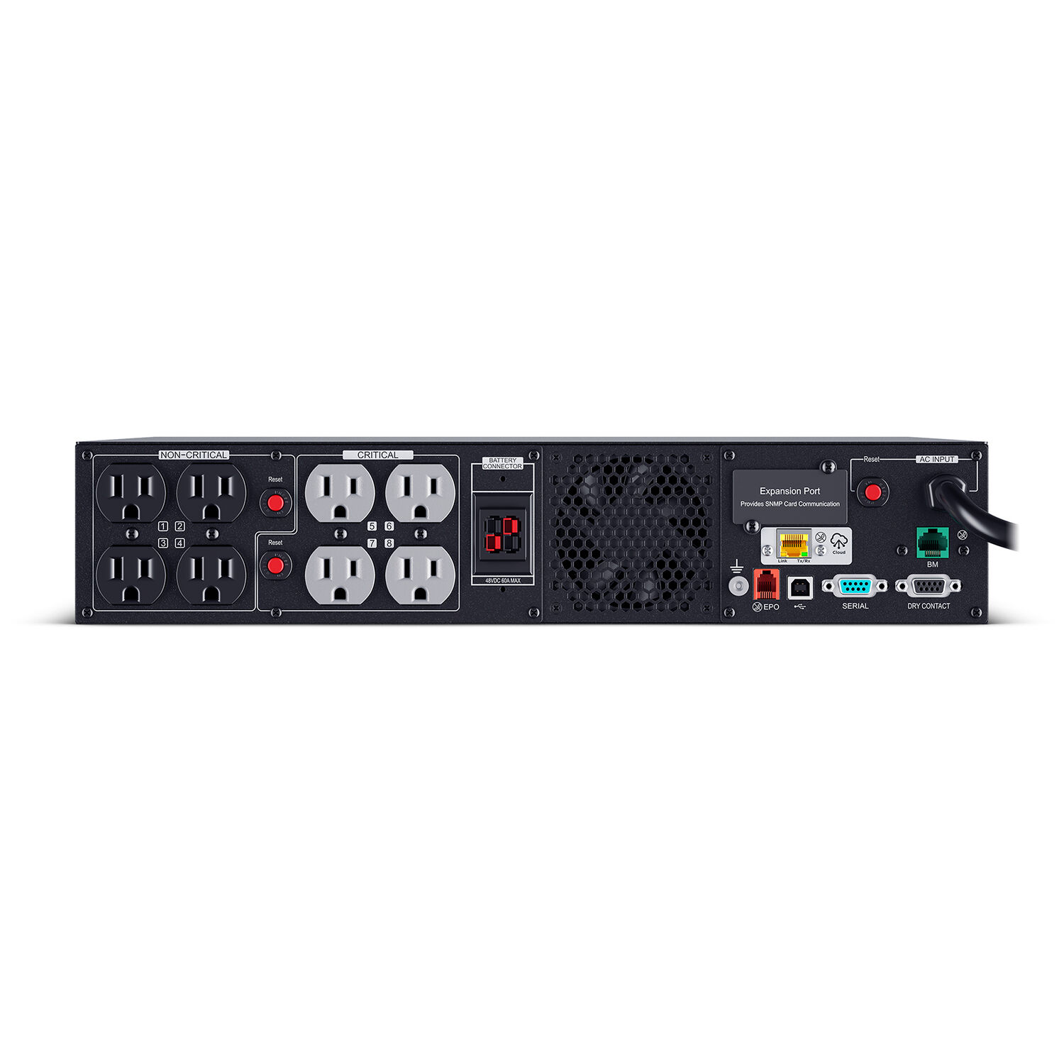 CyberPower PR1000RTXL2UC 1,000 VA 1,000 W sine wave rack mount UPS, 2U chassis — view 4